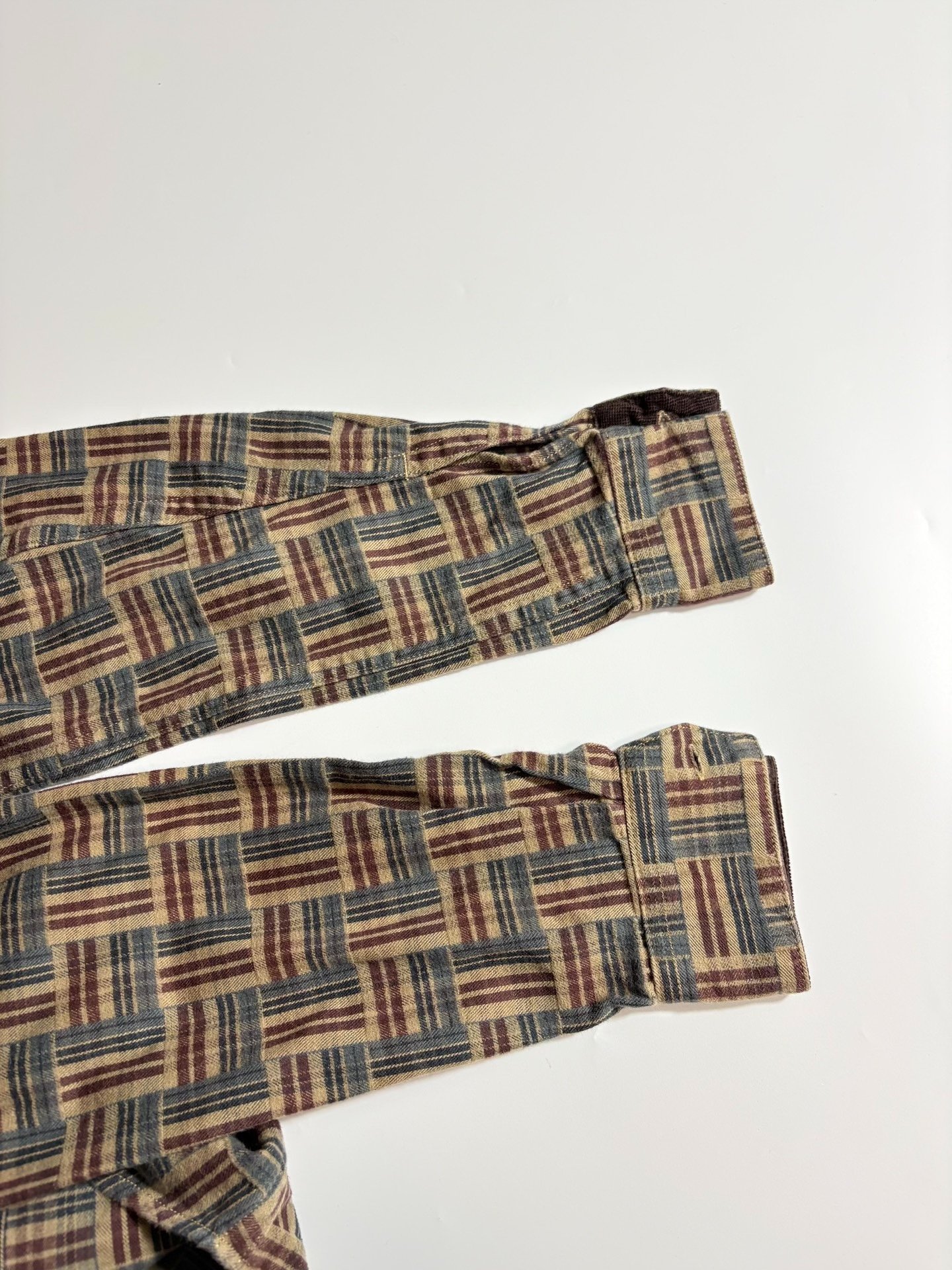 White Mountaineering Geometric Long-Sleeve Shirt — back