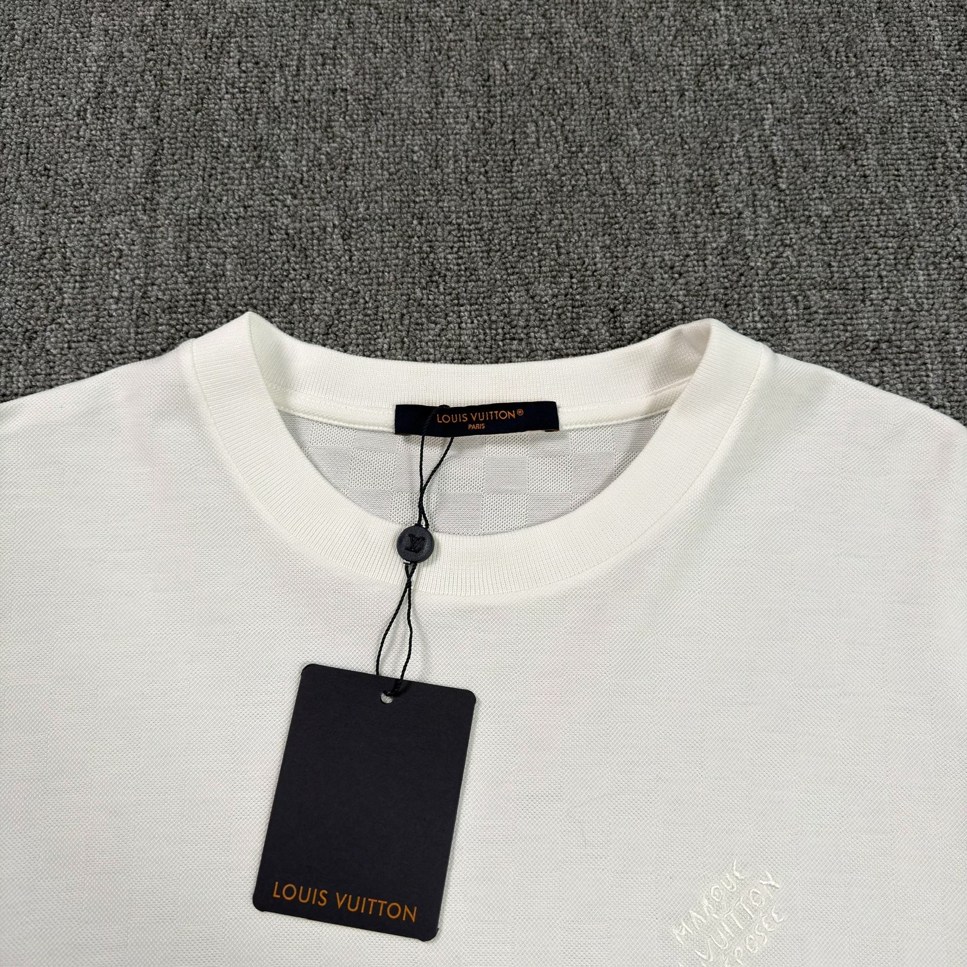 Louis Vuitton Checkerboard Embroidery Tee — front