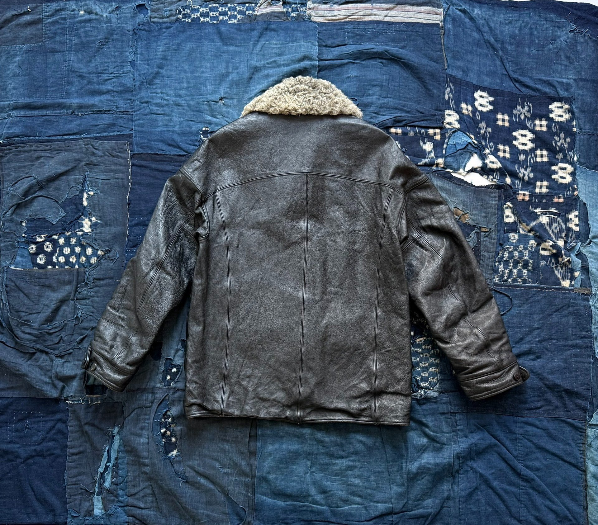 VISVIM 24SS Barnstormer Leather Coat — detail