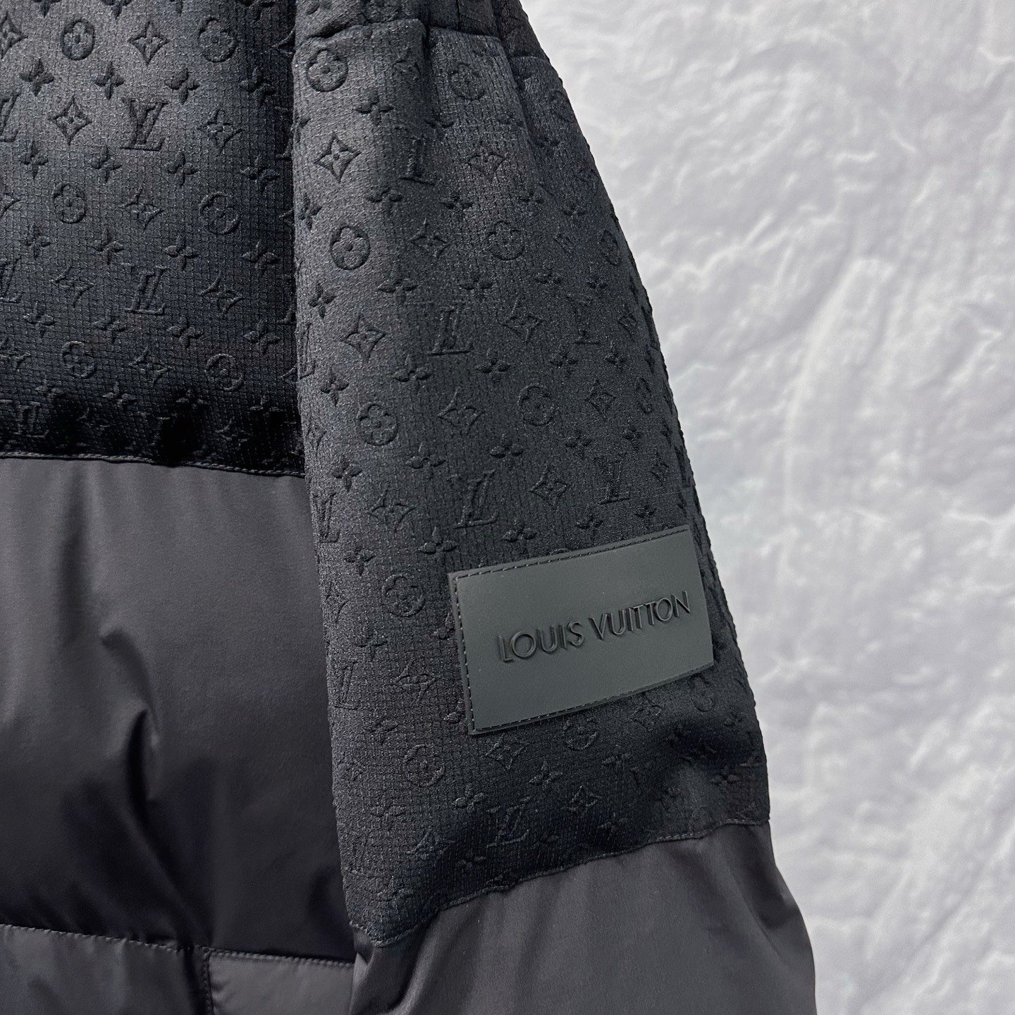 Louis Vuitton SS25 Hooded Padded Coat — detail