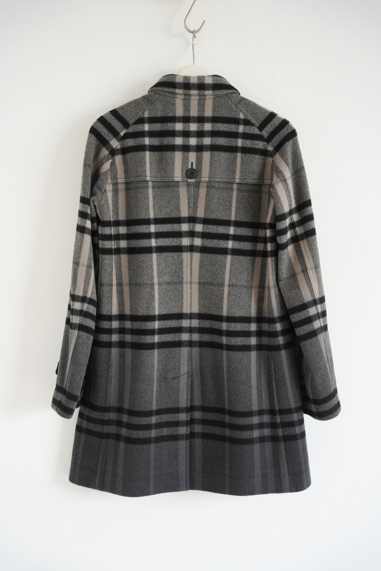 Burberry Gradient Plaid Wool Trench Coat — front