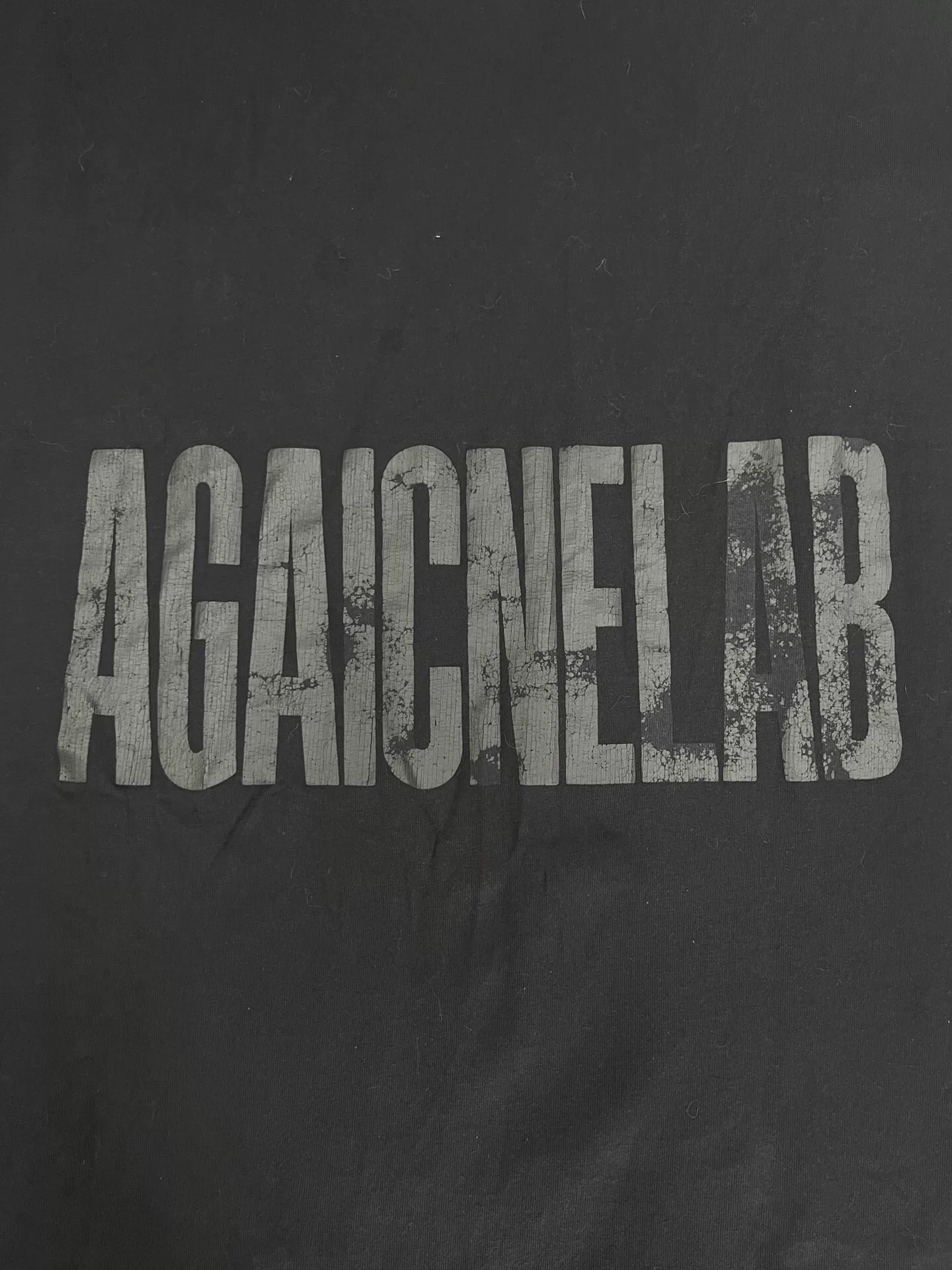 Balenciaga Letter Print Loose Short Sleeve T-Shirt — detail
