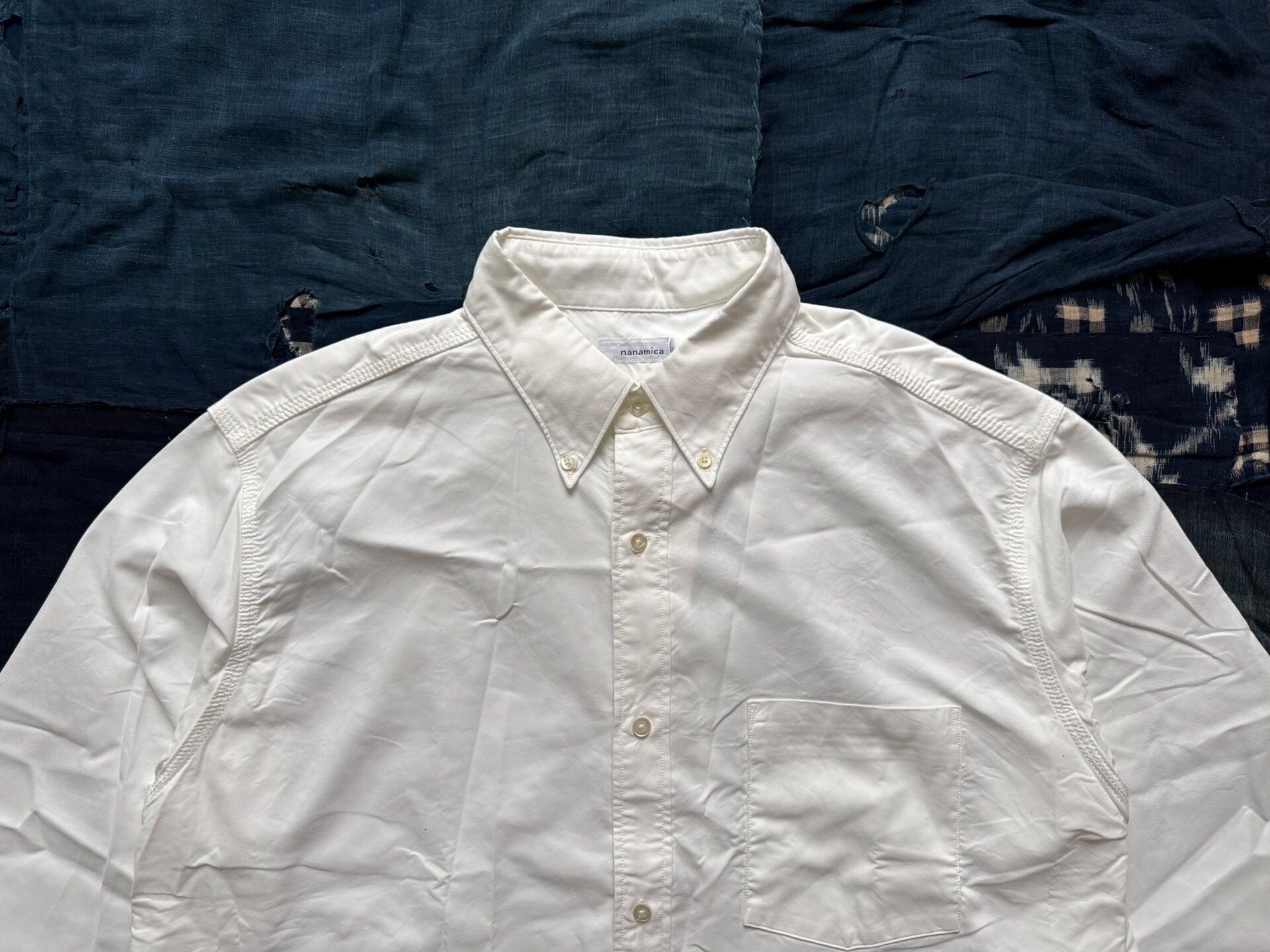 NANAMICA Button Down Oxford Shirt — detail