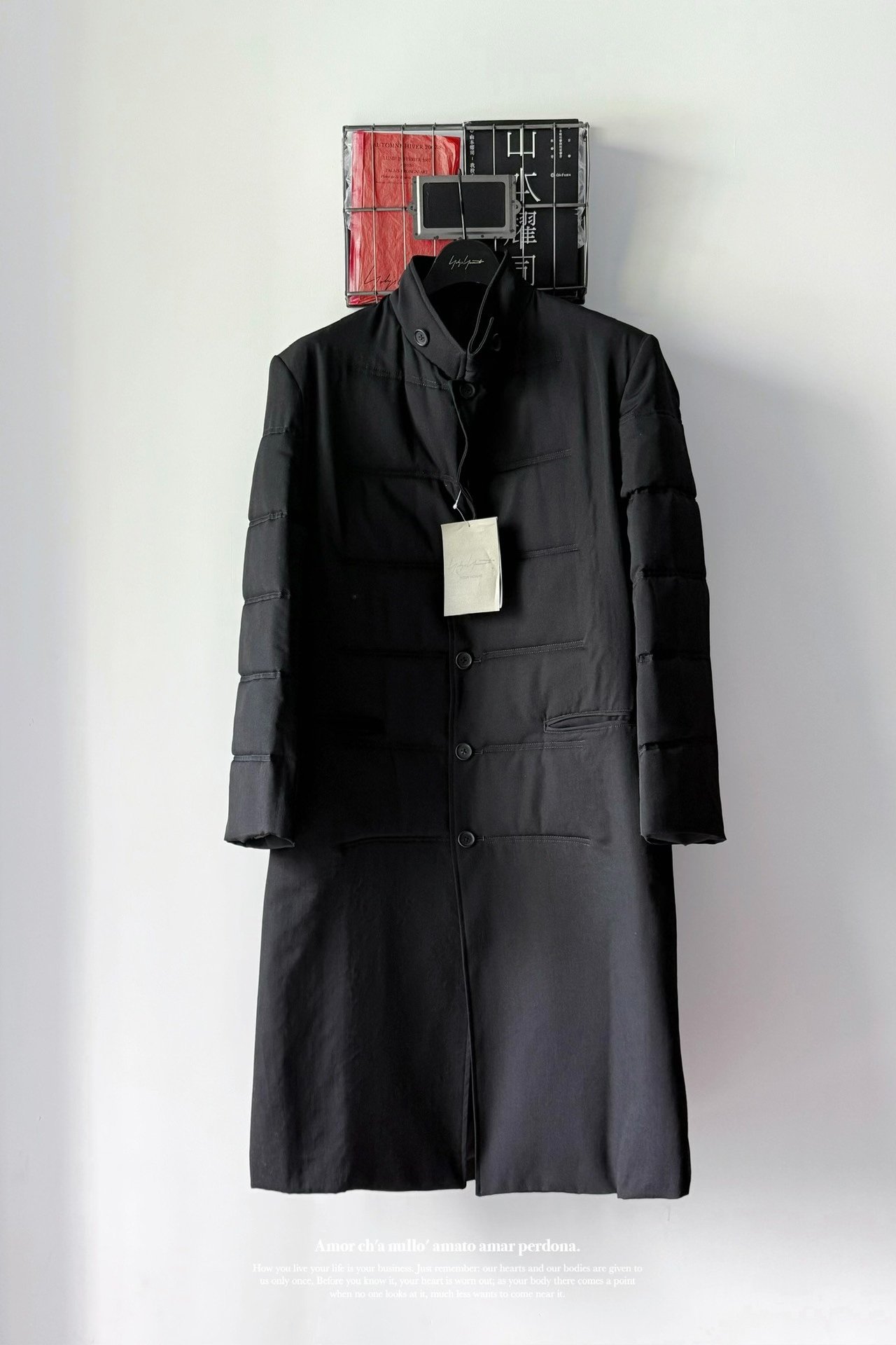 Yohji Yamamoto 25AW Padded Gaba Coat — front