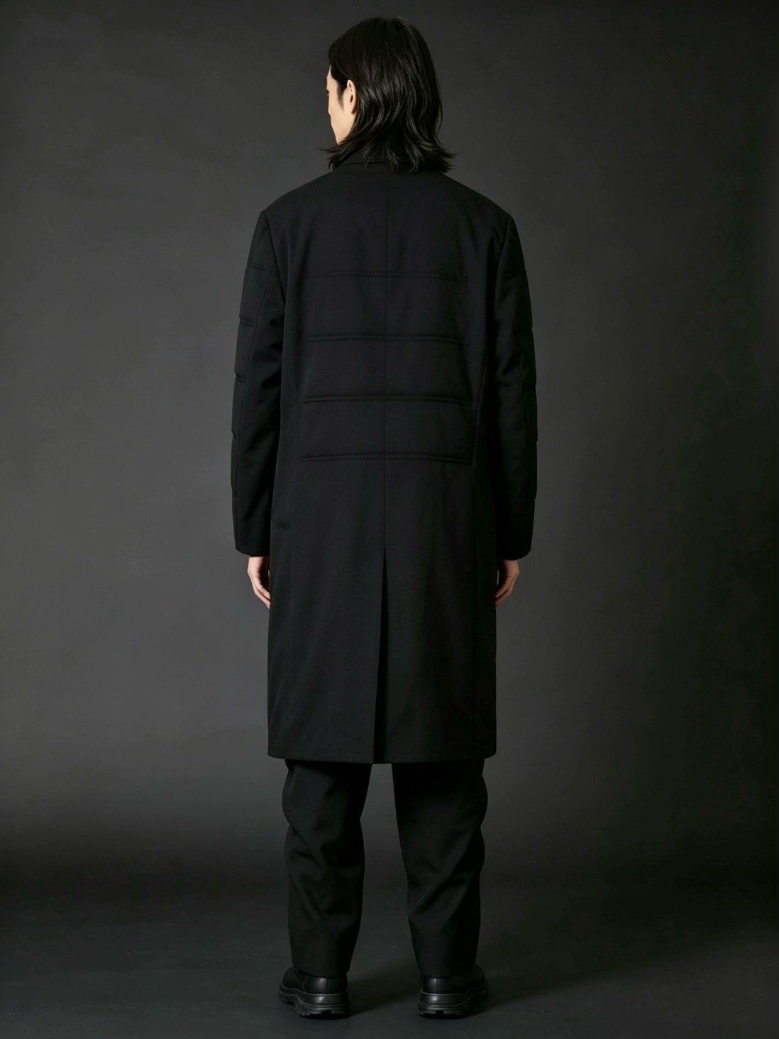 Yohji Yamamoto 25AW Padded Gaba Coat — back