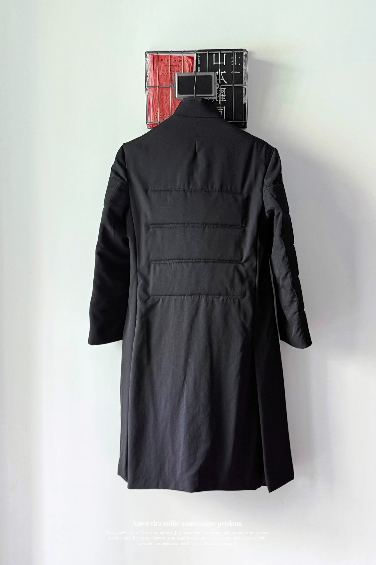 Yohji Yamamoto 25AW Padded Gaba Coat — label