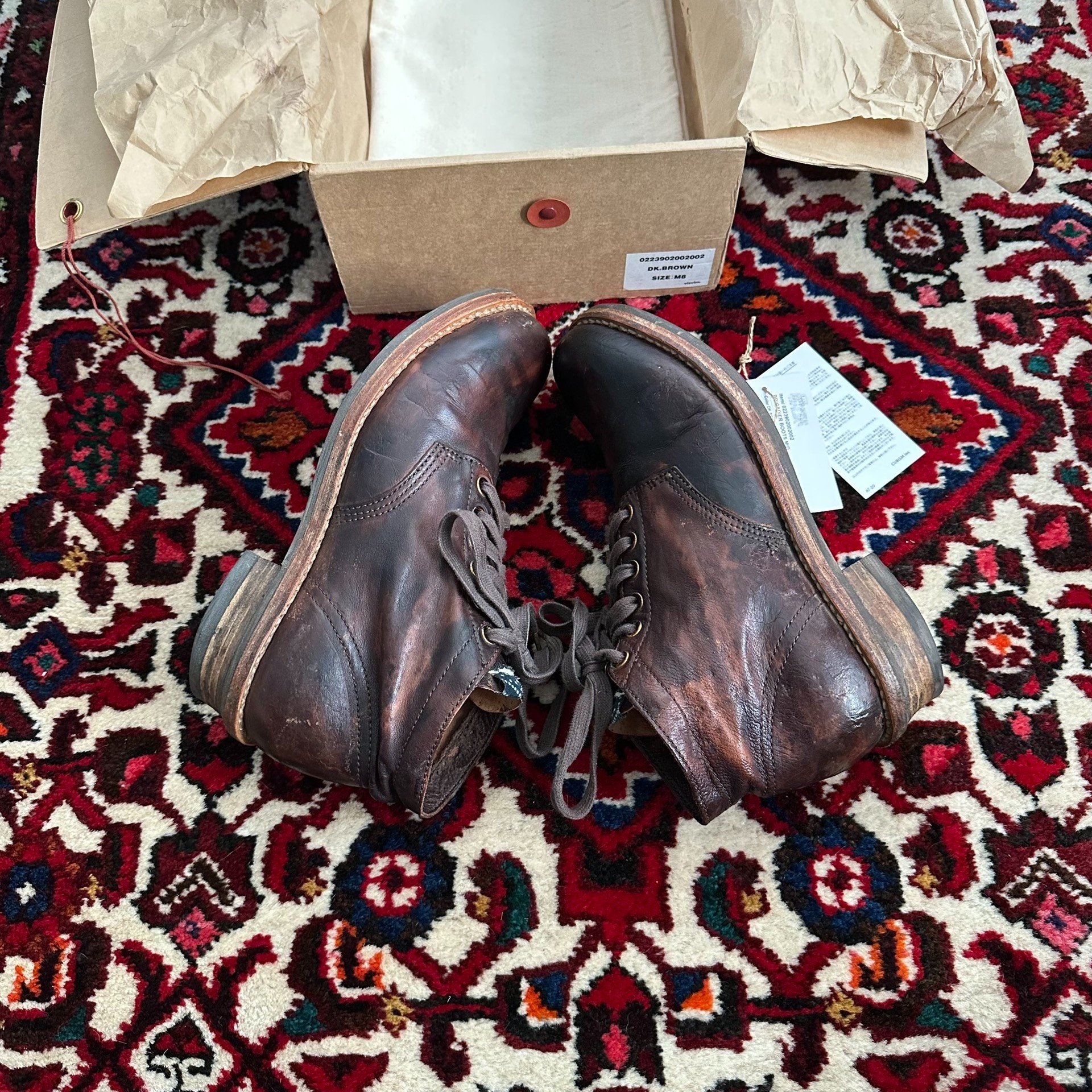 VISVIM 23SS ICT BRIGADIER BOOTS — label