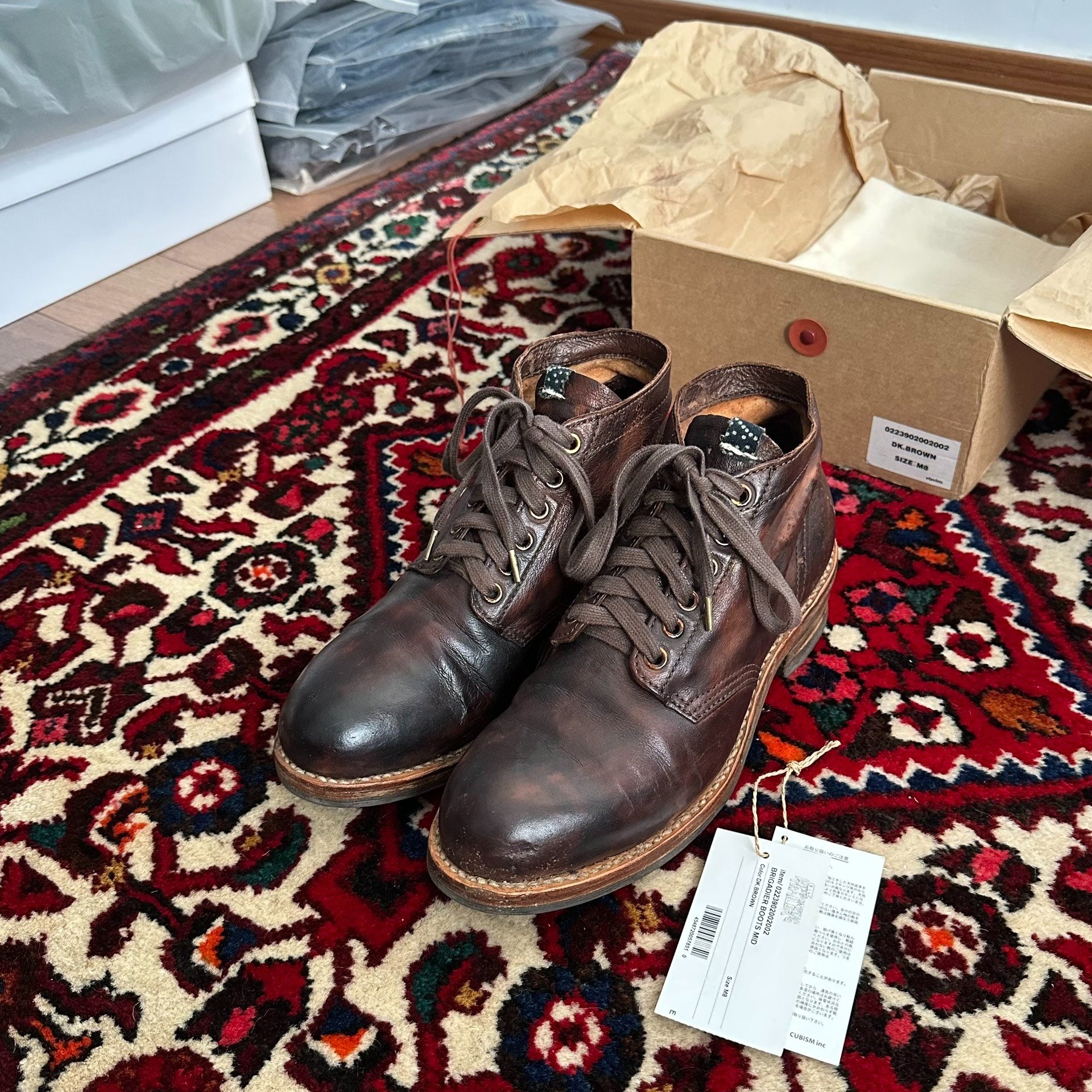 VISVIM 23SS ICT BRIGADIER BOOTS — front