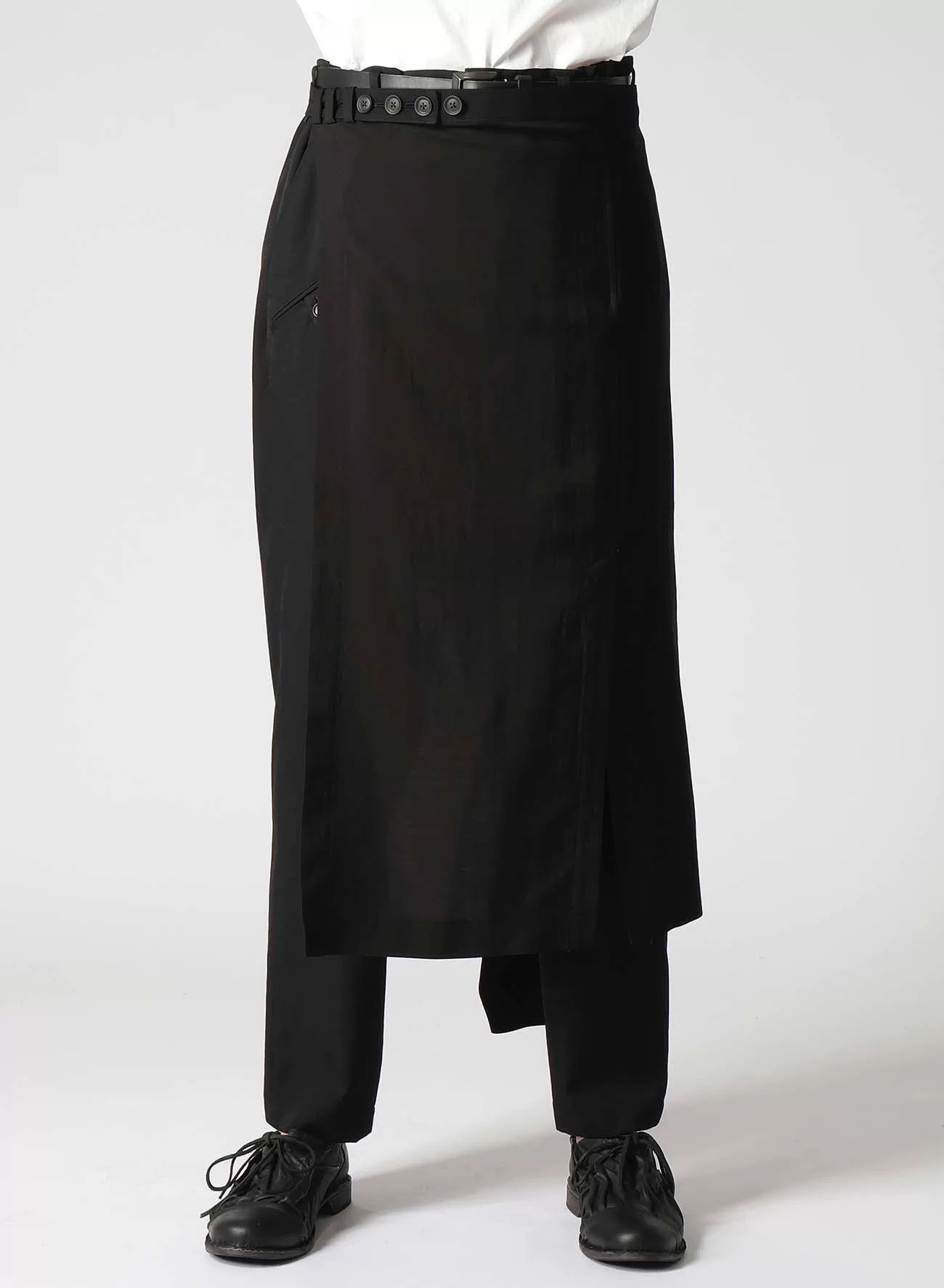 Yohji Yamamoto 23SS Gaba Wrap Skirt — back