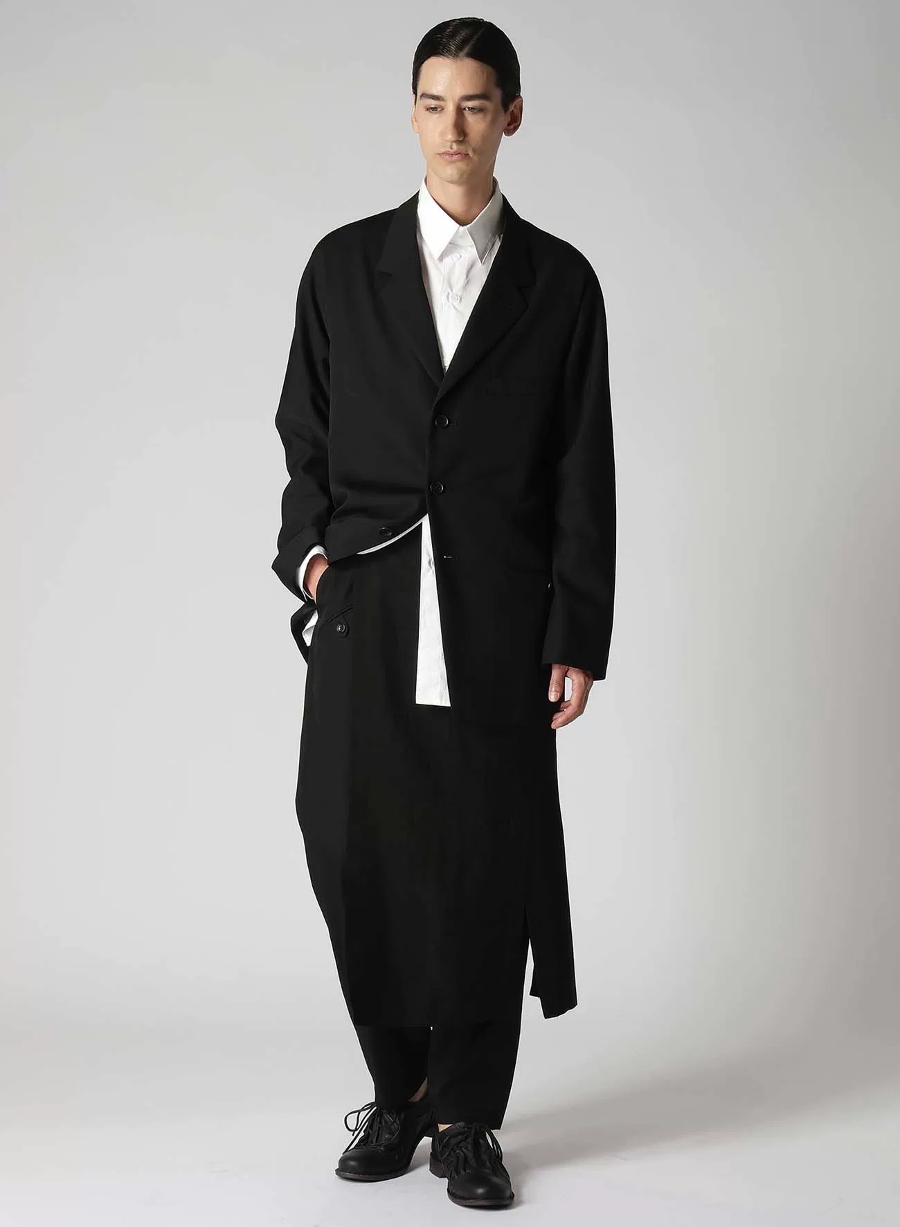 Yohji Yamamoto 23SS Gaba Wrap Skirt — detail