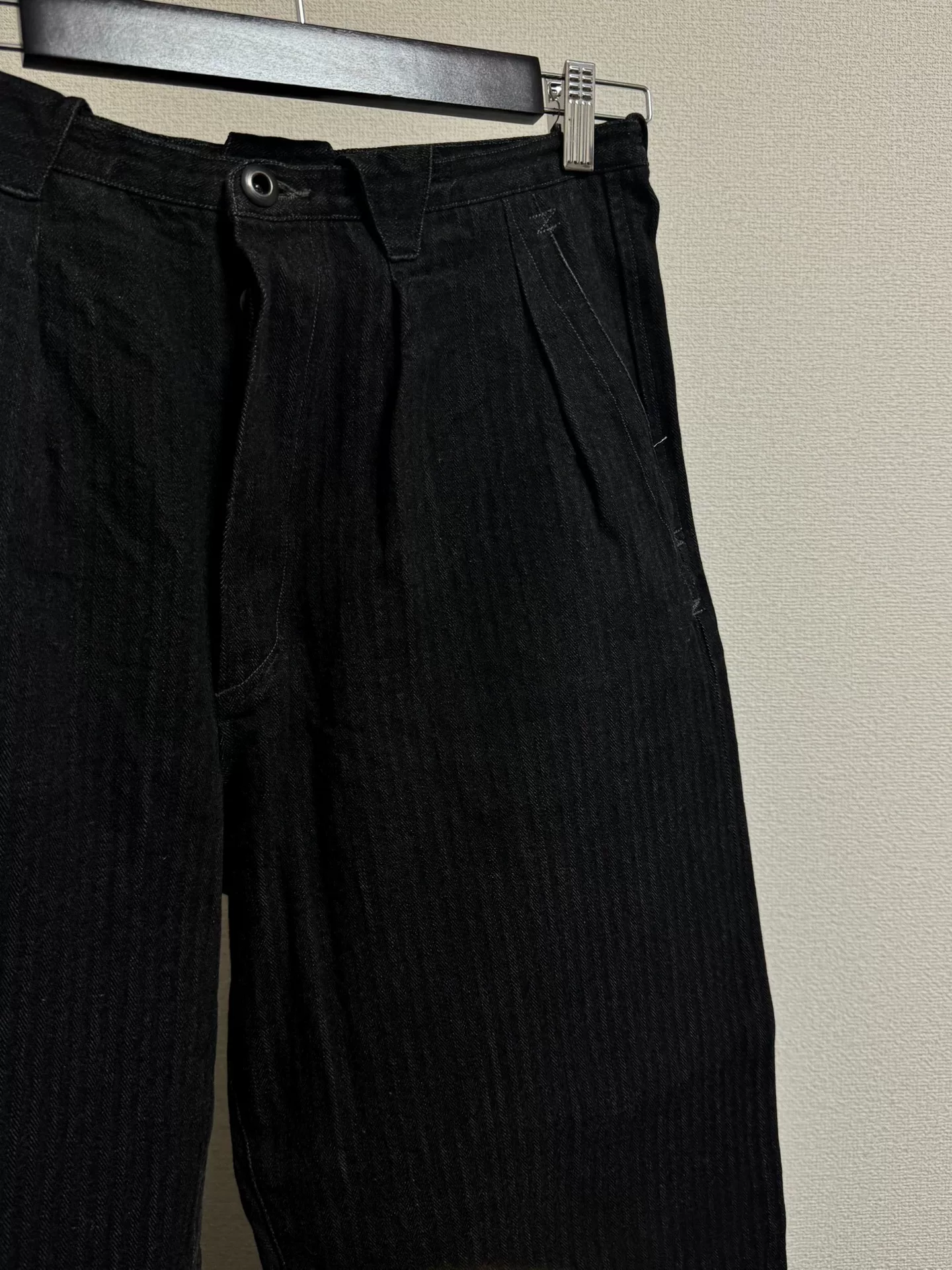 Motiv Black Denim Jacket Set — back