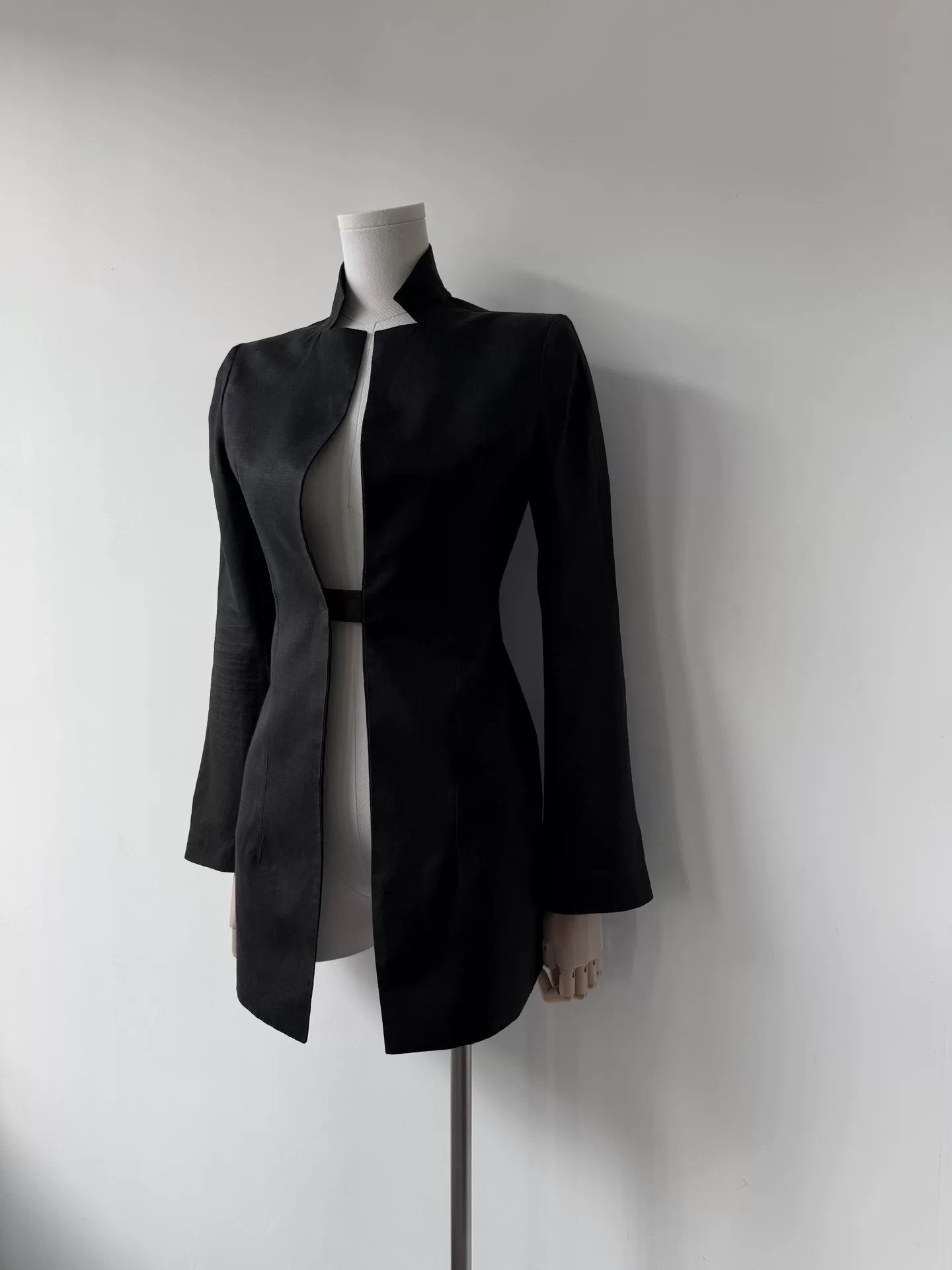 Yohji Yamamoto 1998AW Ramie Blazer — detail