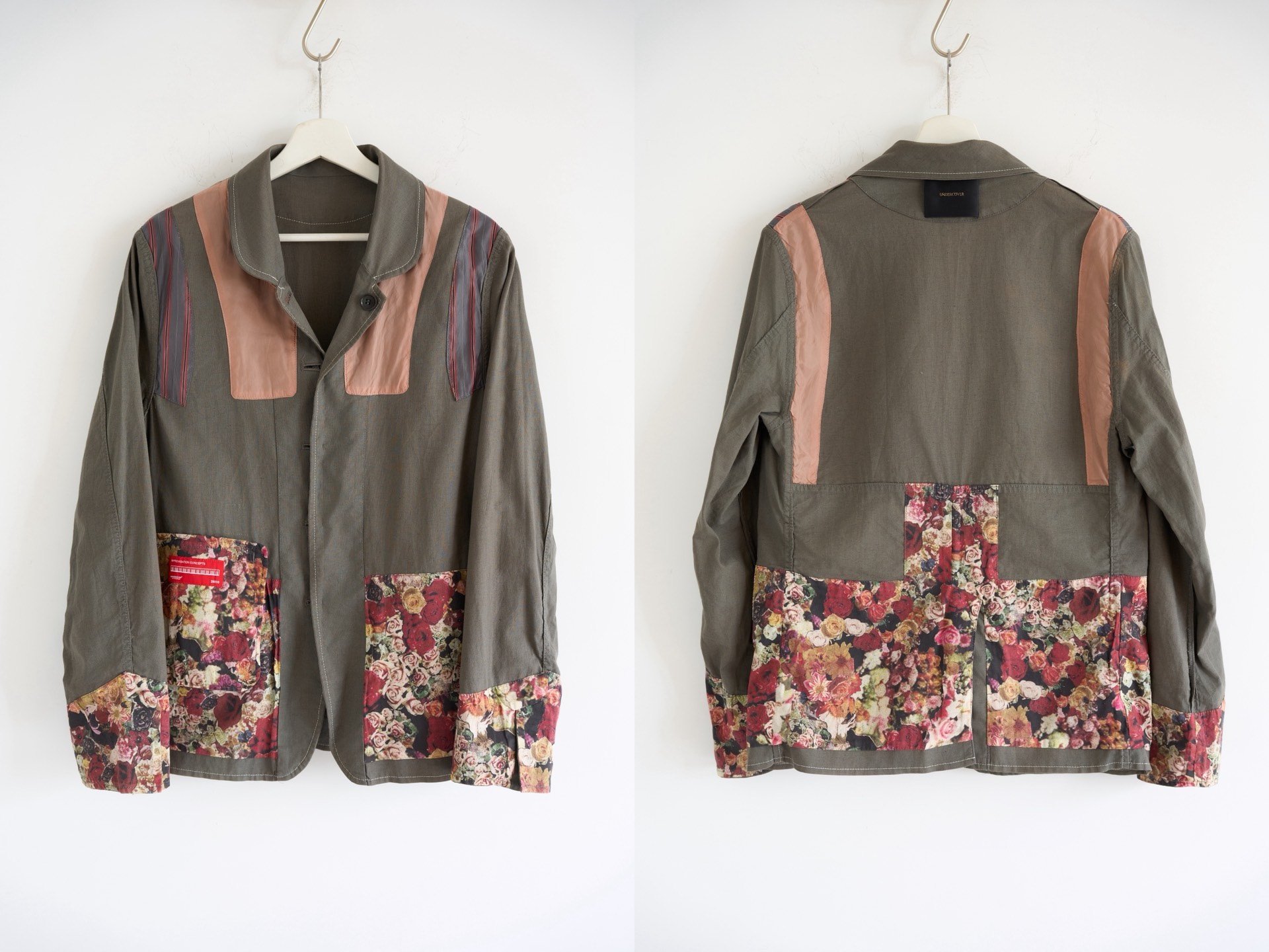 Undercover 17ss Floral Lined Blazer — detail