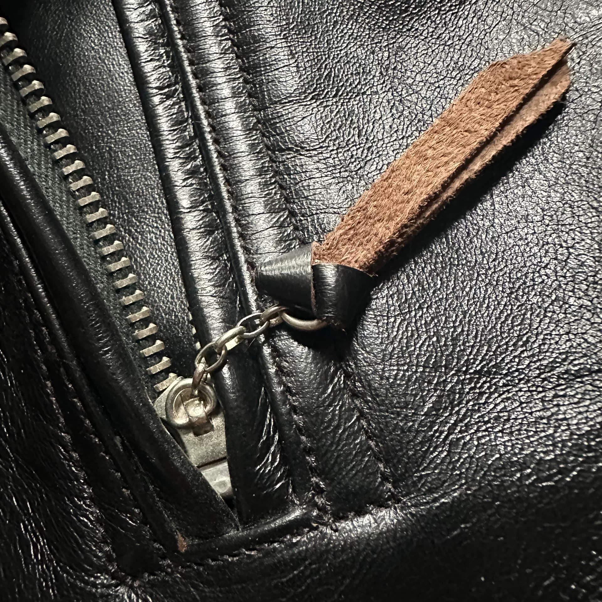 Toys McCoy McHILL Leather Mobster Jacket — label