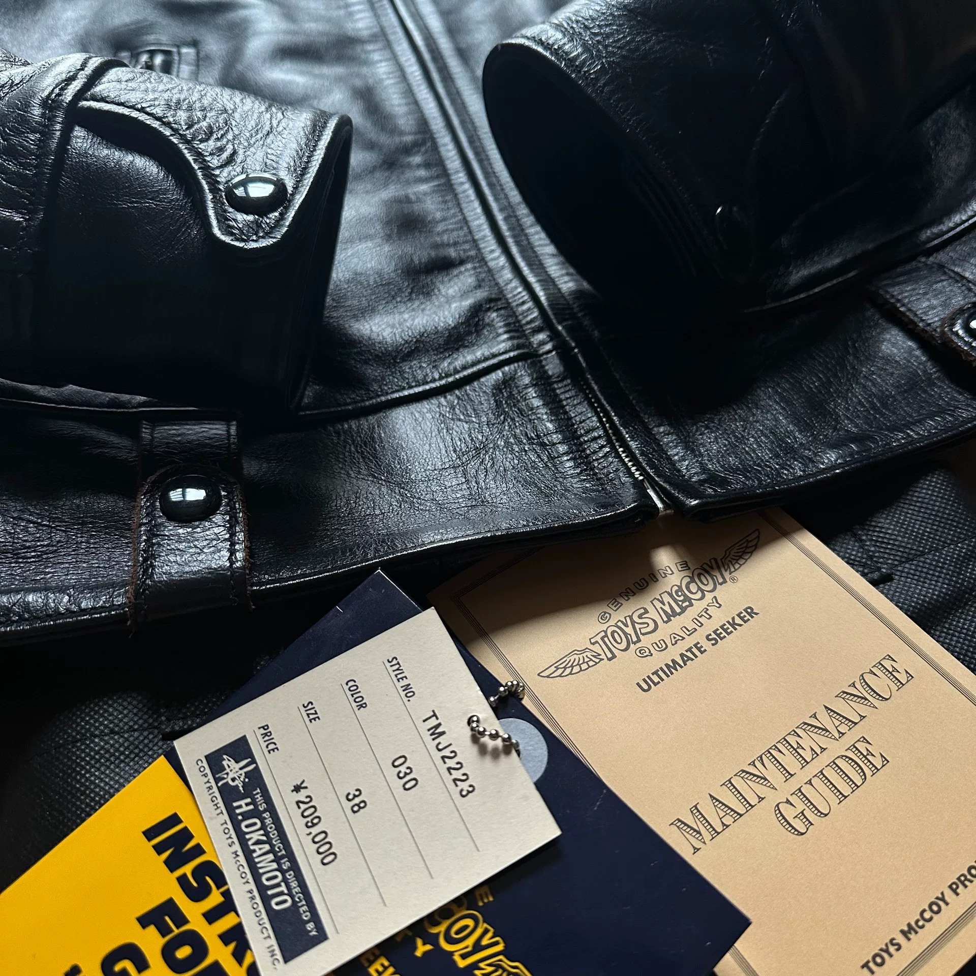 Toys McCoy McHILL Leather Mobster Jacket — front