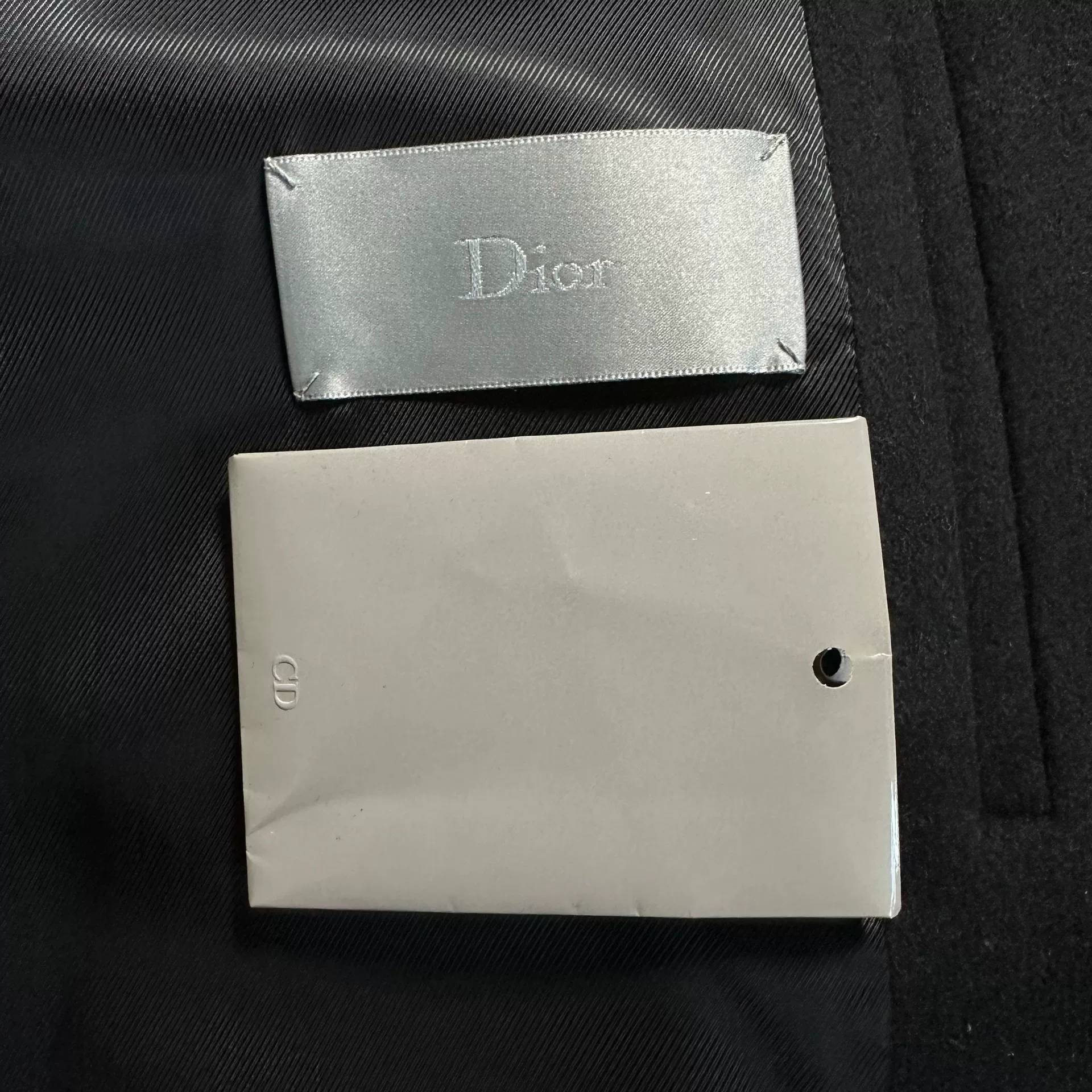Dior Homme 18FW Fur Collar Parka — label