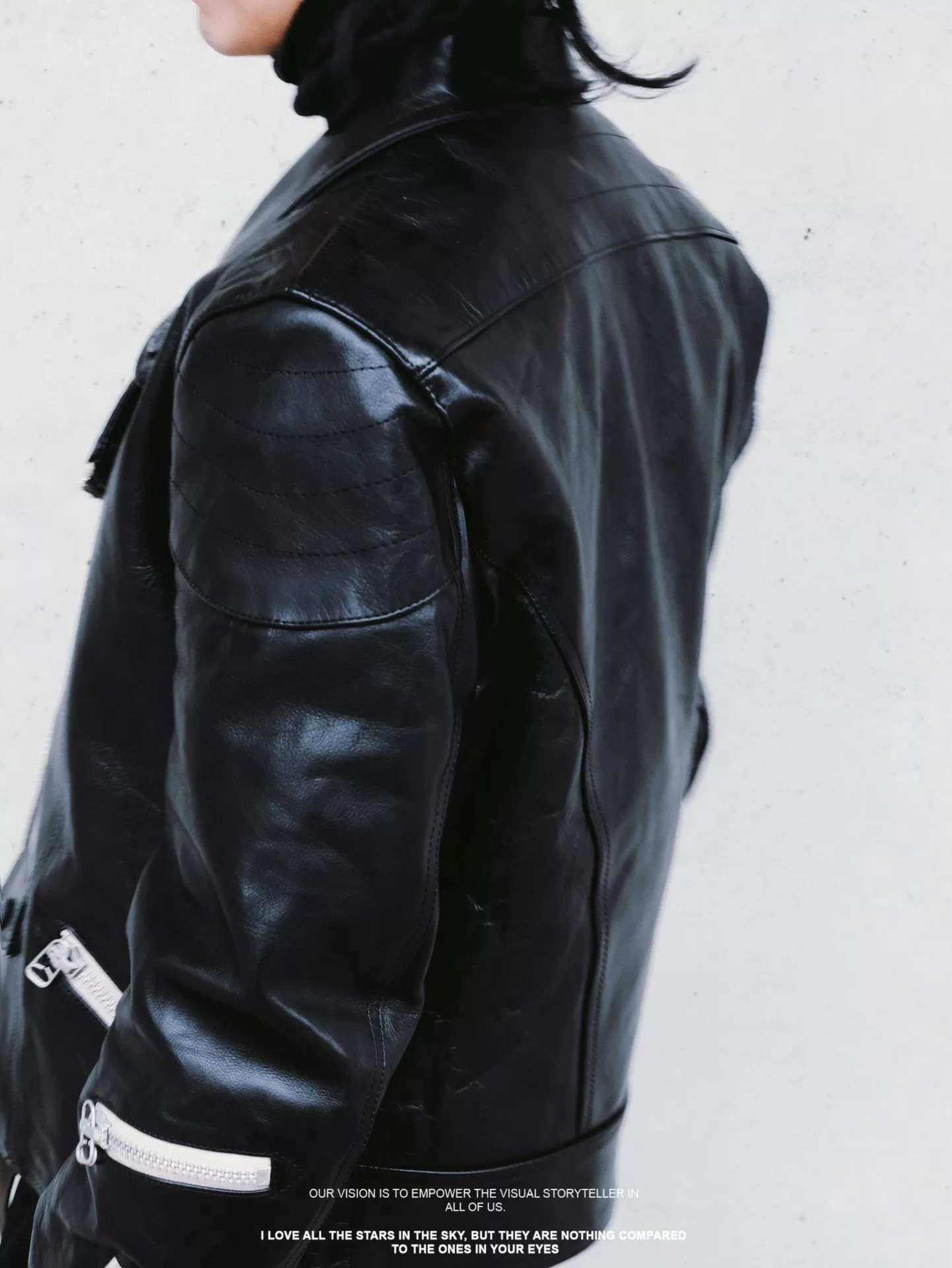Yohji Yamamoto Gothic Biker Leather Jacket — label