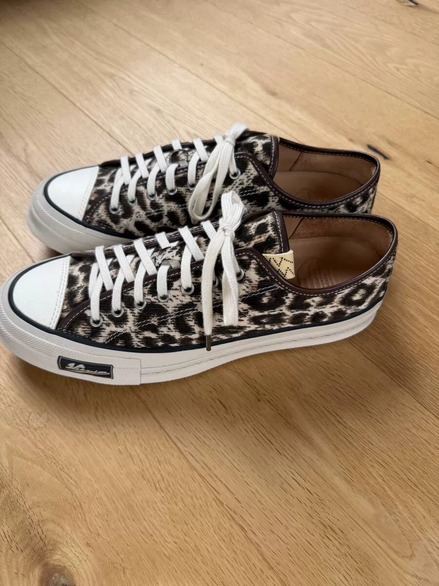 visvim SKAGWAY LO Leopard Sneakers — front