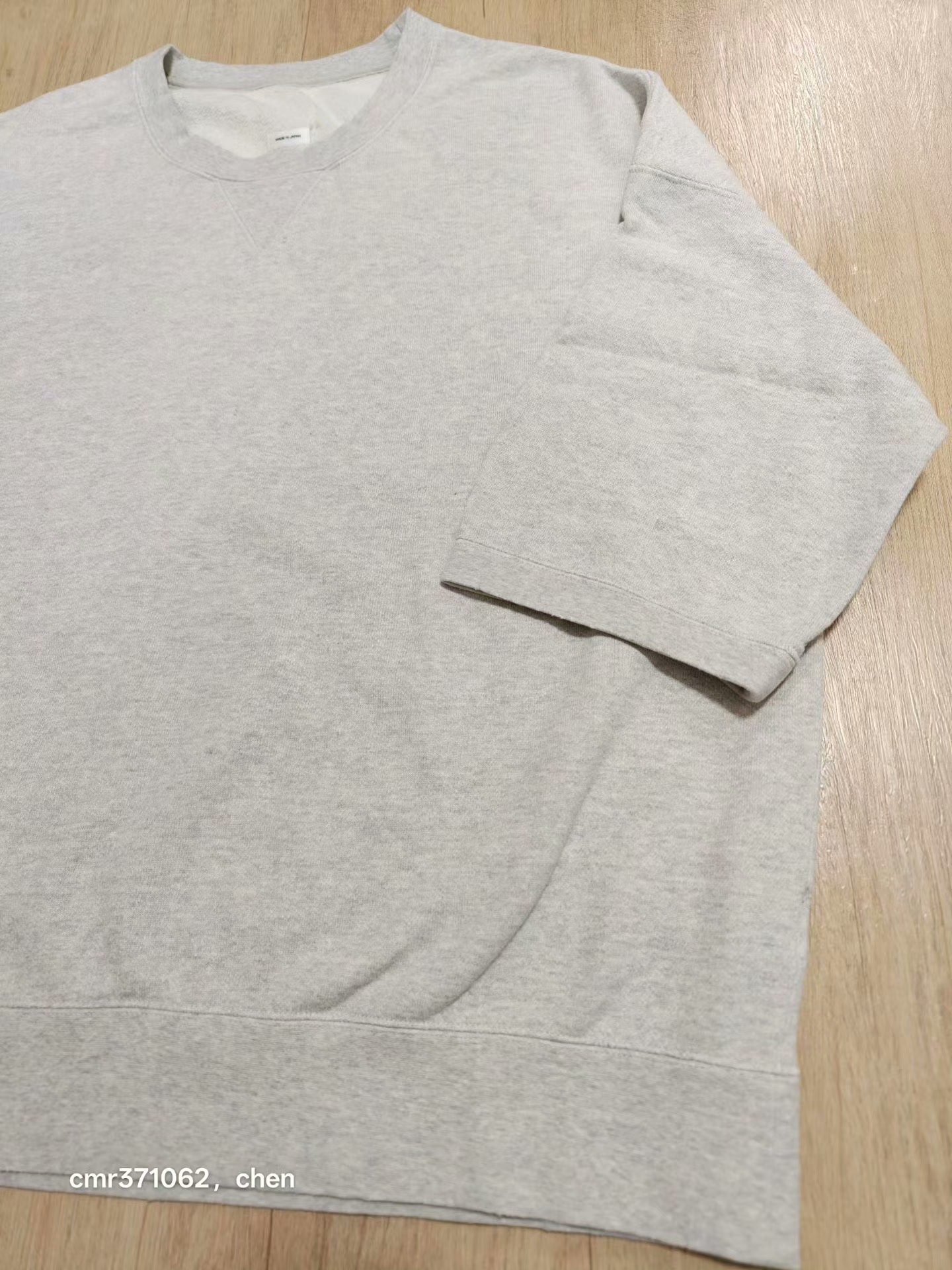 VISVIM 22SS AMPLUS SWEAT S/S CRASH — detail