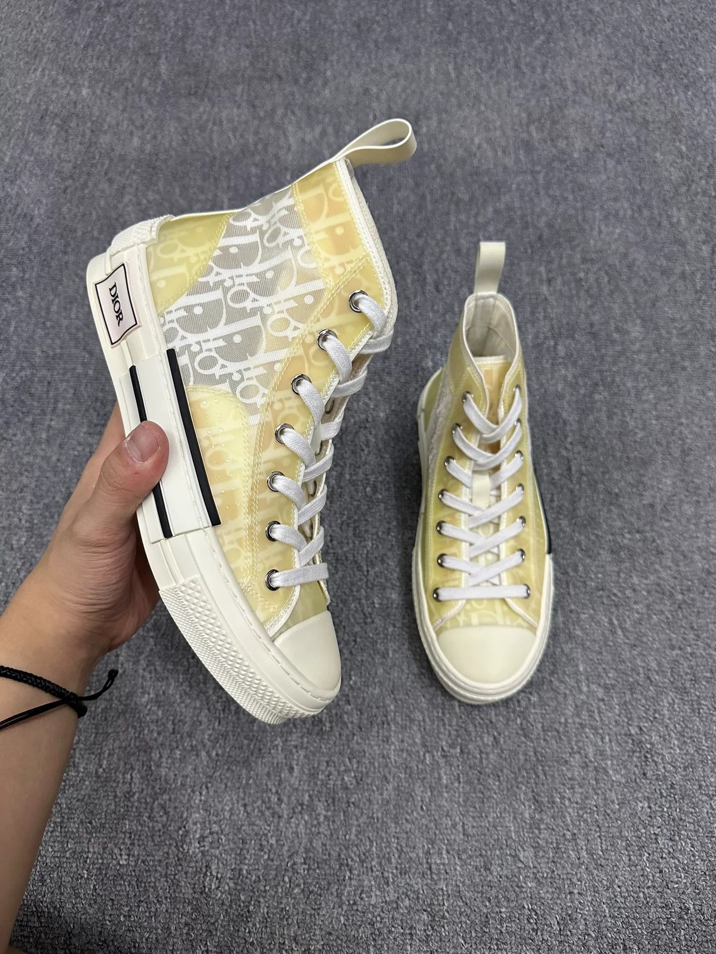 Dior High-Top Sneakers Size 37 — back