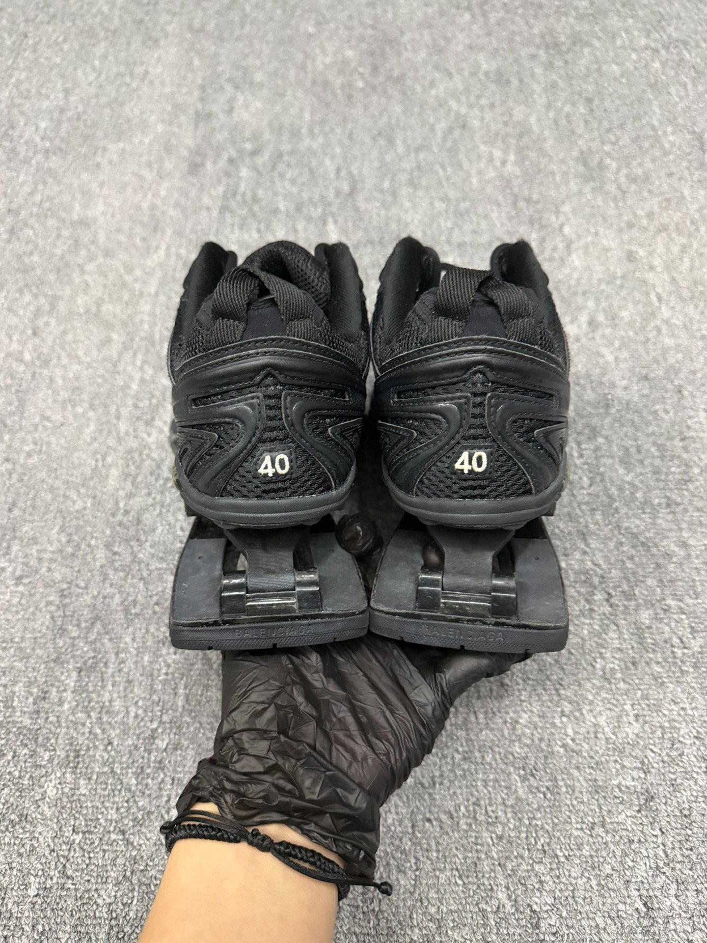 Balenciaga x Pander Black Dad Shoes 40 — back