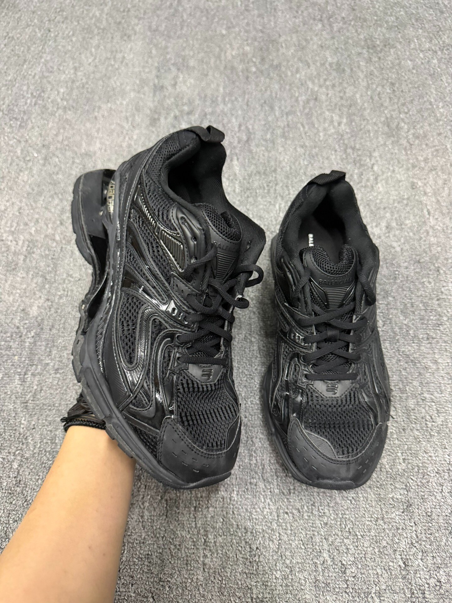 Balenciaga x Pander Black Dad Shoes 40 — detail