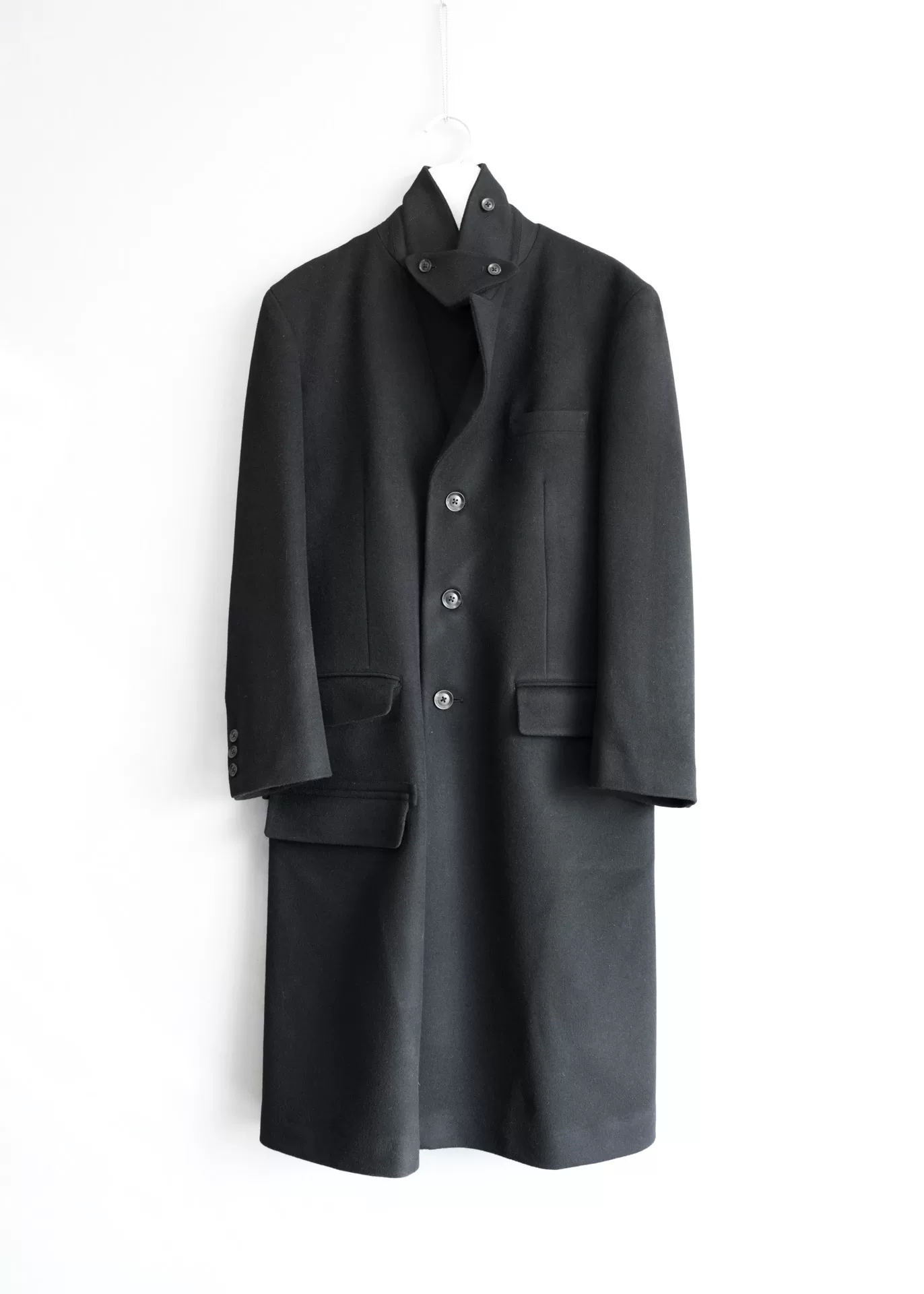 Yohji Yamamoto 20AW Regulation Cashmere Coat — back
