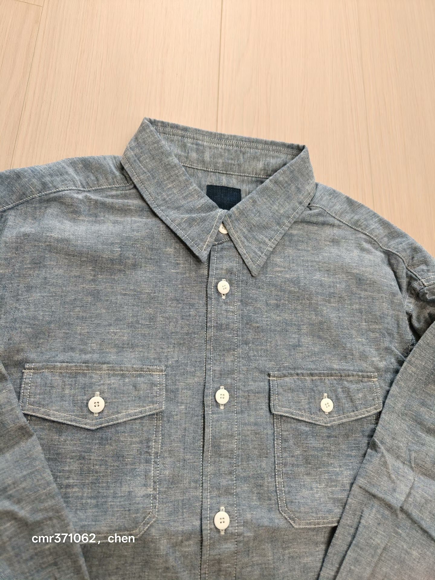 VISVIM 25 ICT PIONEER CHAMBRAY L/S — front