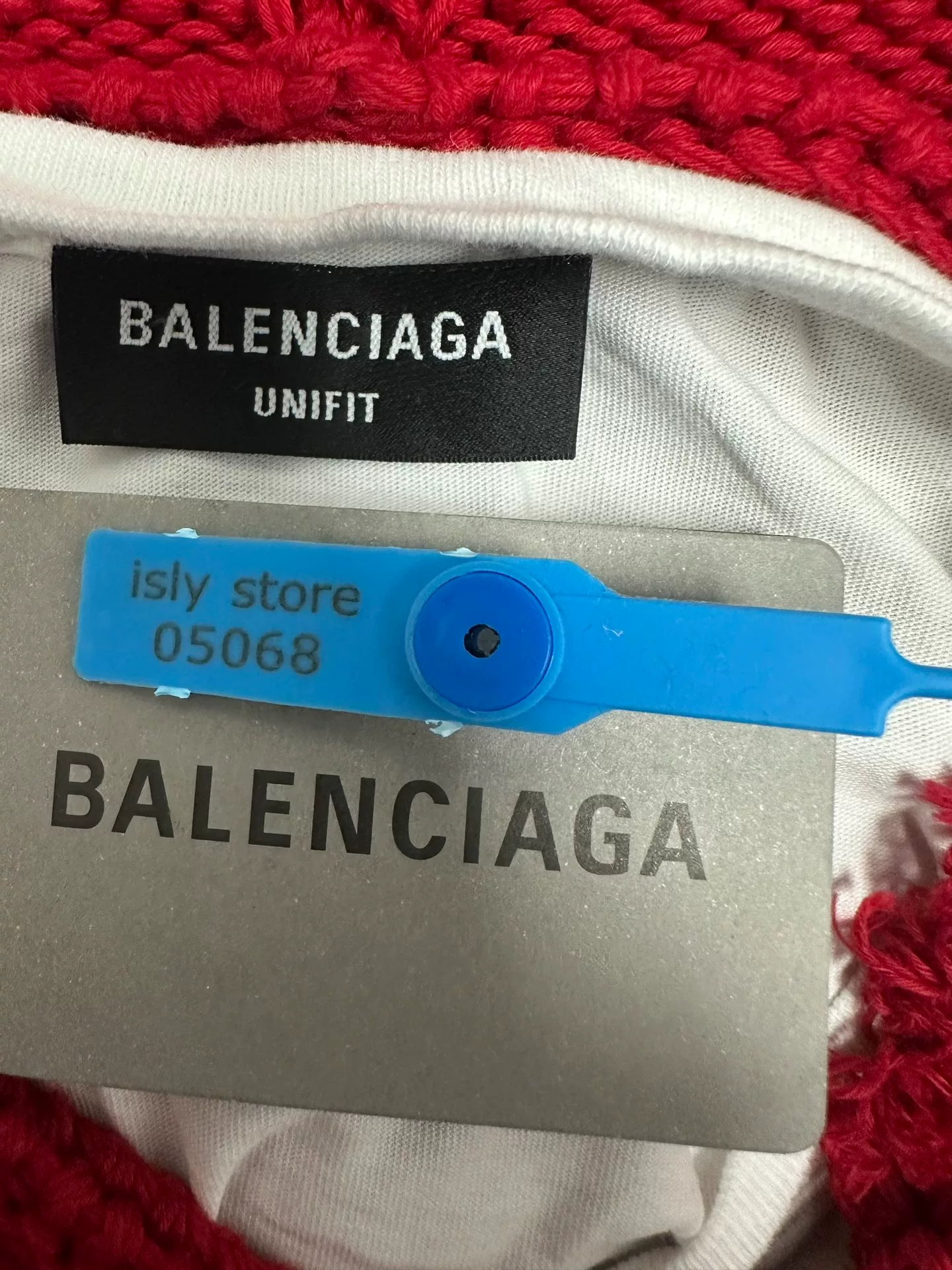 Balenciaga Distressed Hole Hooded Knit Sweater — back
