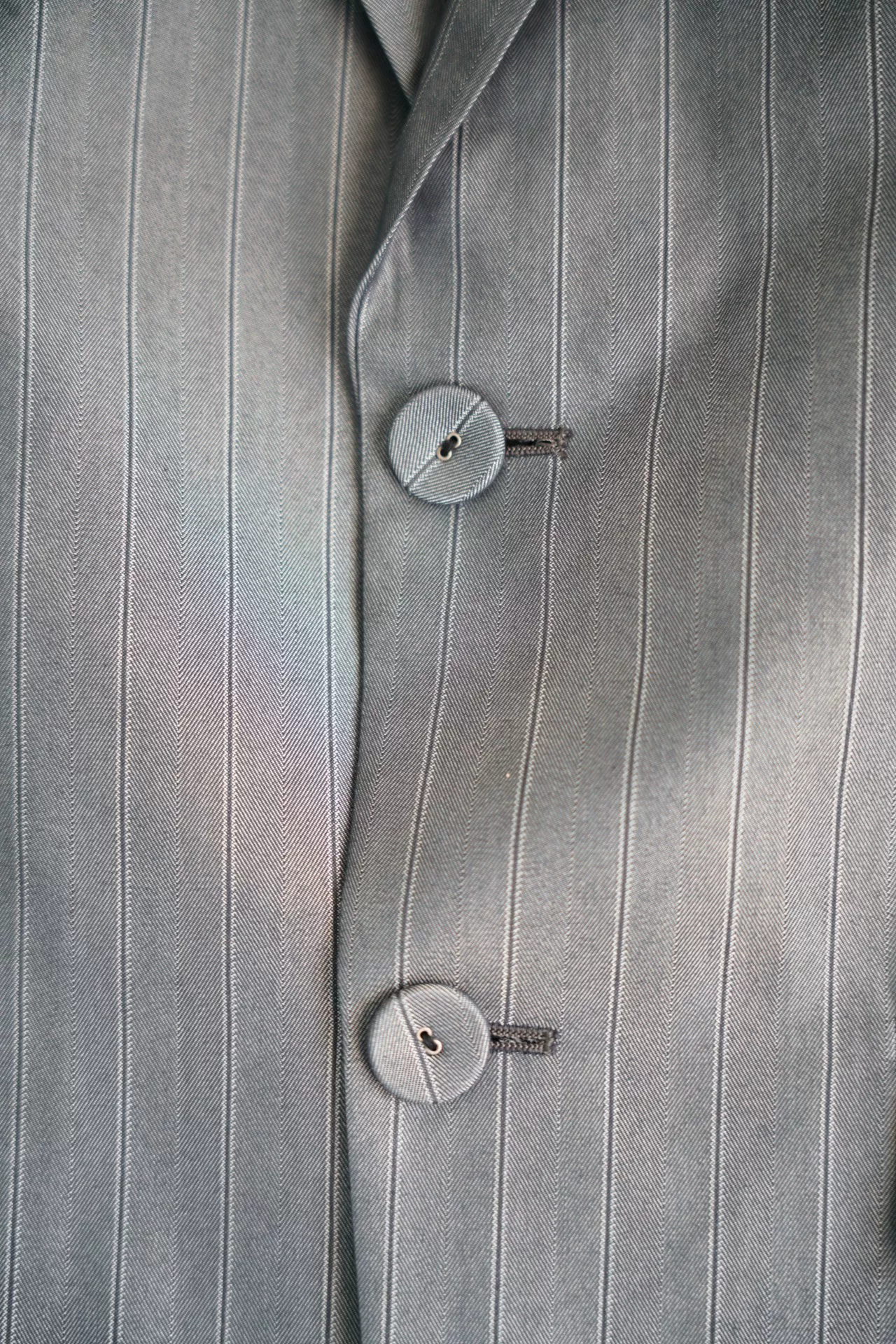 Jean Paul Gaultier Grey Striped Suit — back