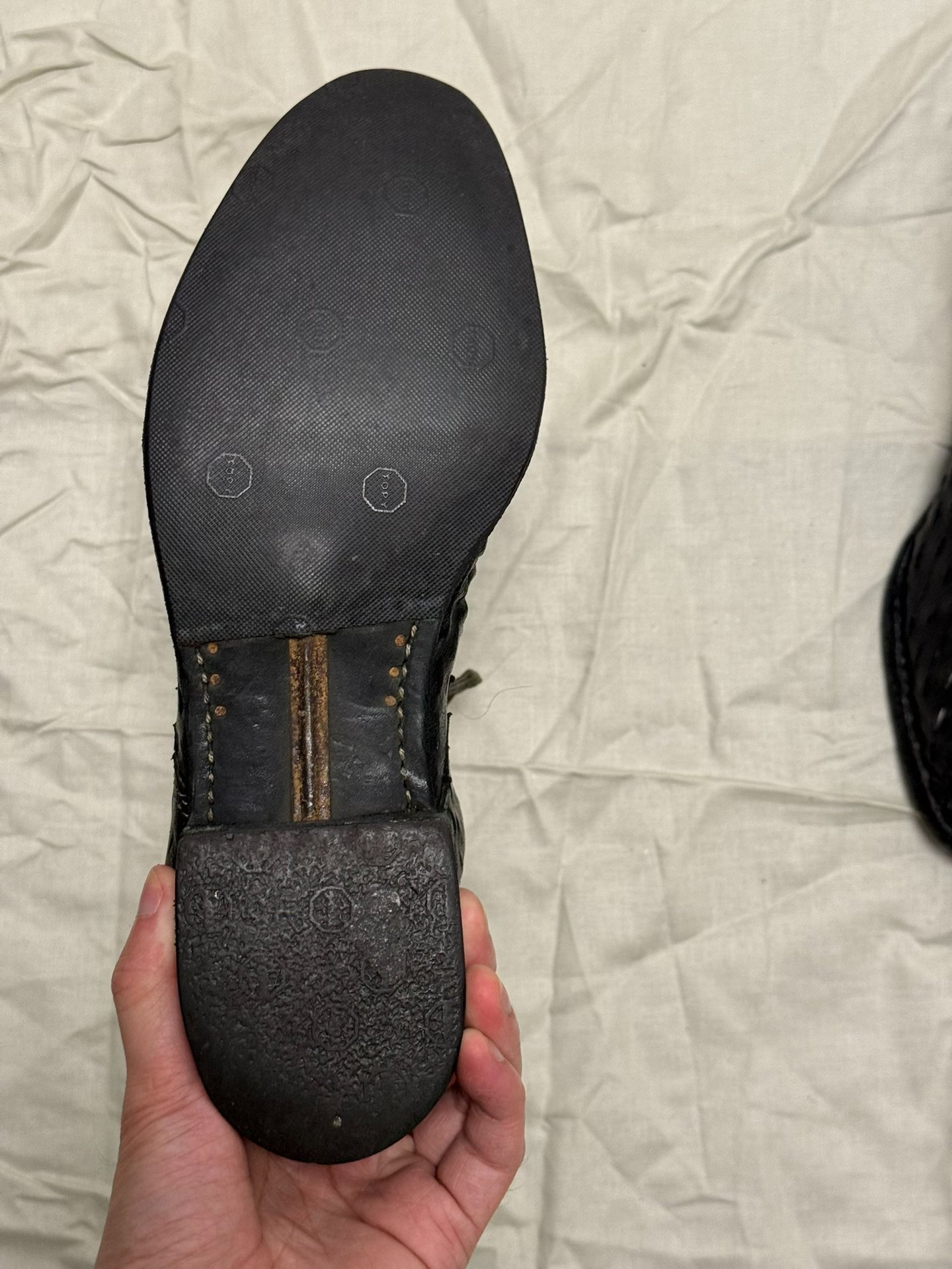Carol Christian Poell Laser Cut Derby — label