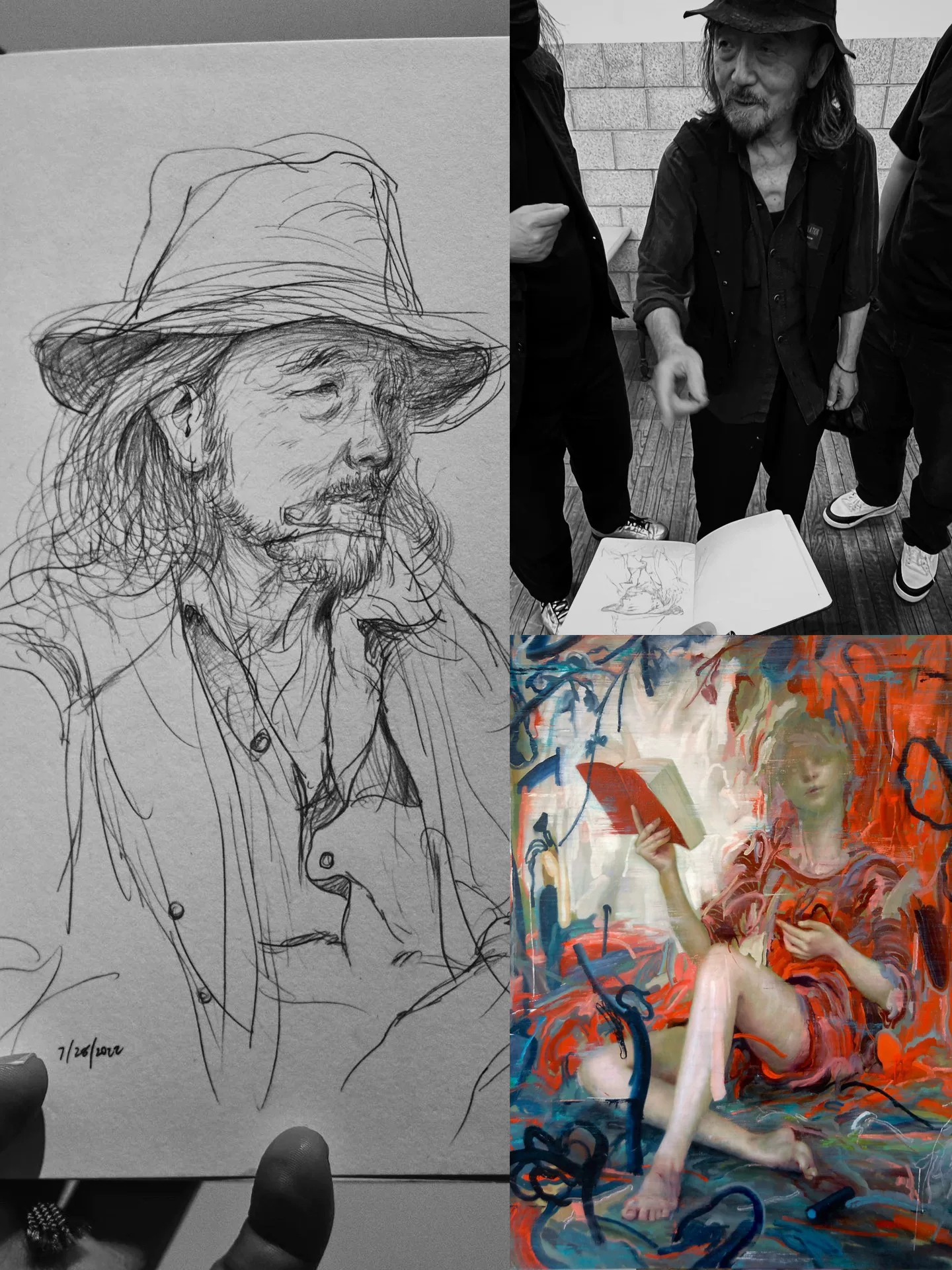 Yohji Yamamoto x James Jean Silk Coat — back