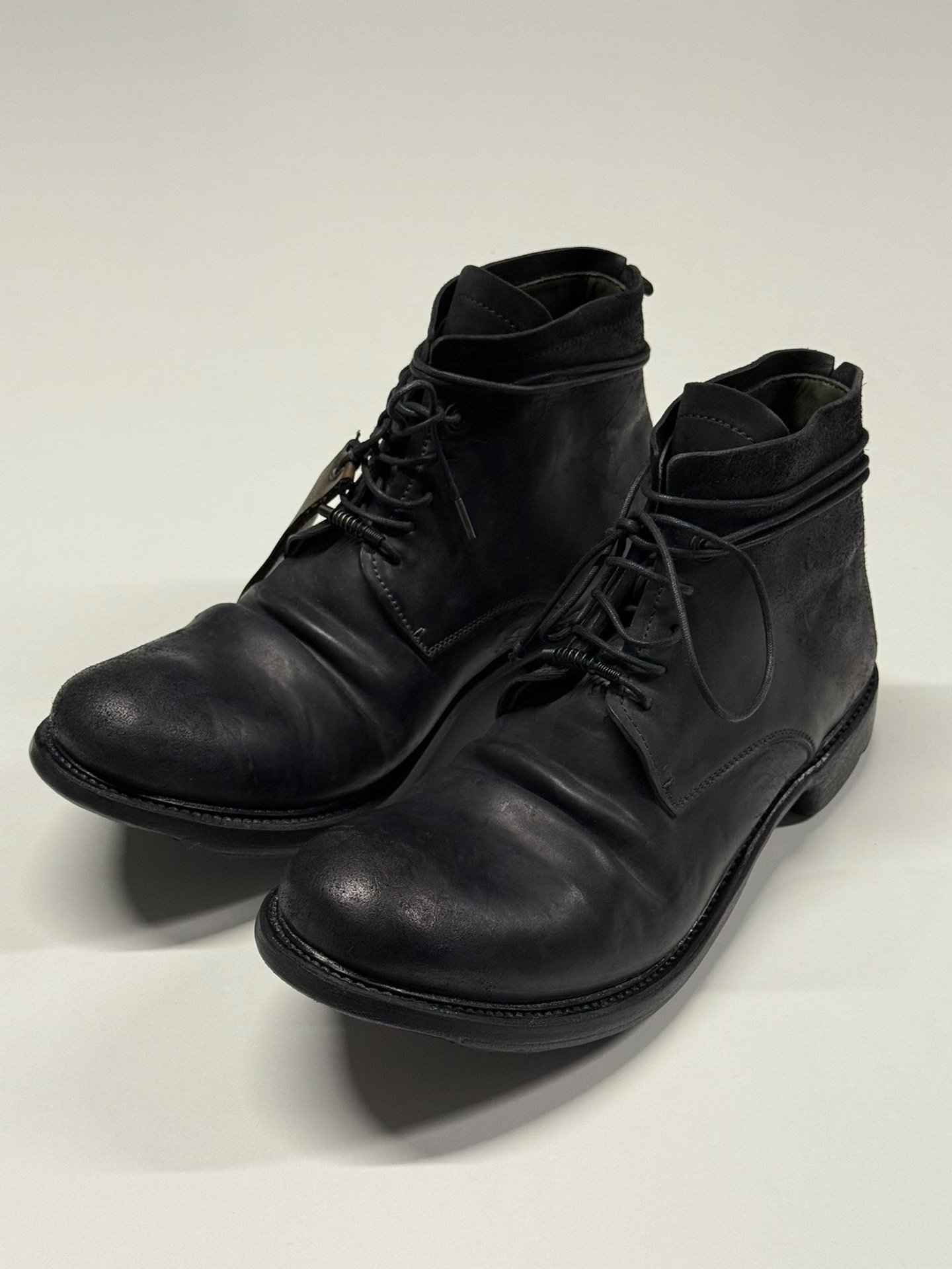 layer-0 New Shell Cordovan Leather Boots — detail