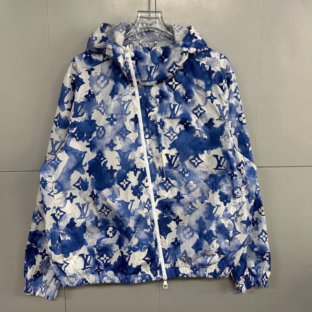 Louis Vuitton Ink Logo Hooded Jacket