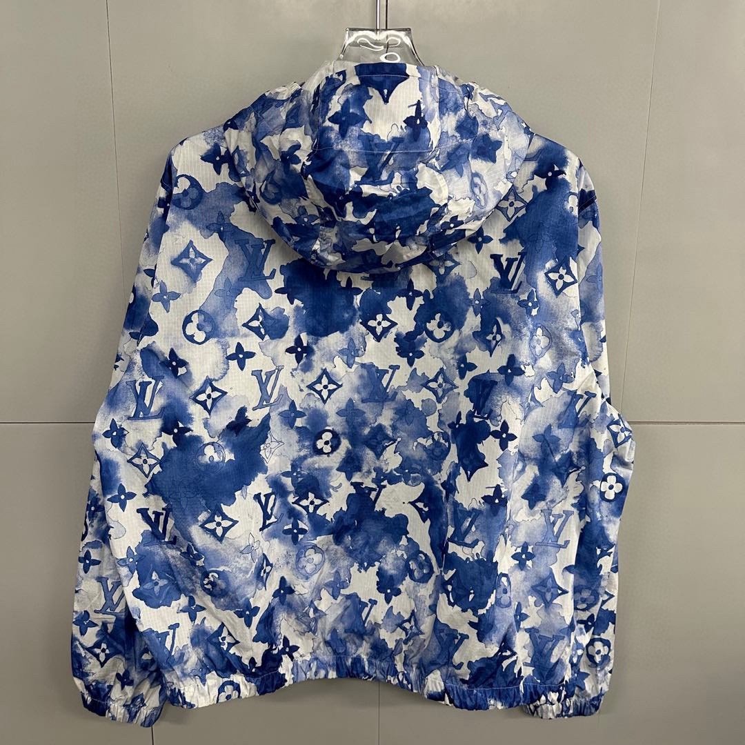 Louis Vuitton Ink Logo Hooded Jacket — back
