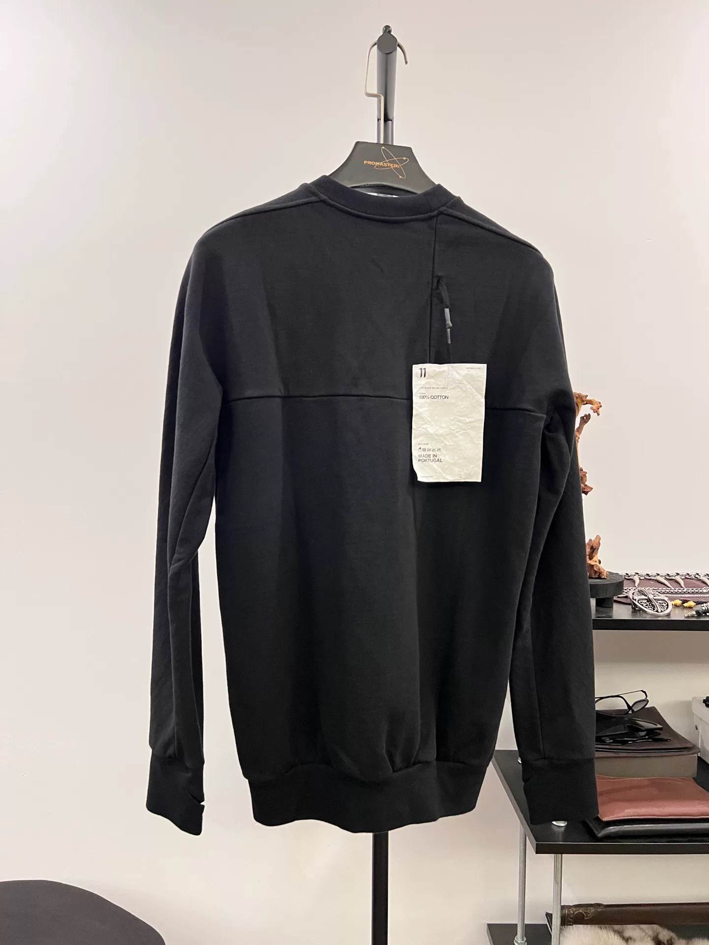 Boris Bidjan Saberi 11by bbs Cotton Crewneck Sweatshirt — front