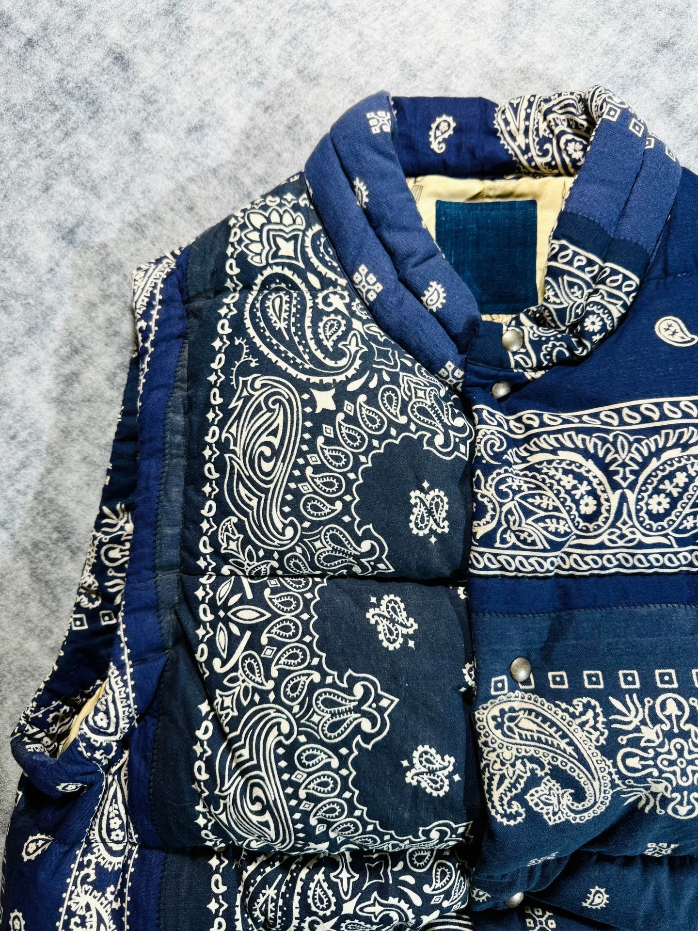 visvim Insulator Down Vest Bandana 22AW — front