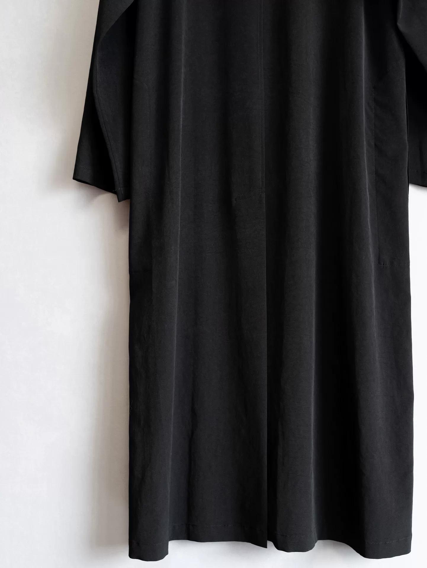 Yohji Yamamoto 19AW Collarless Gold Button Robe — label