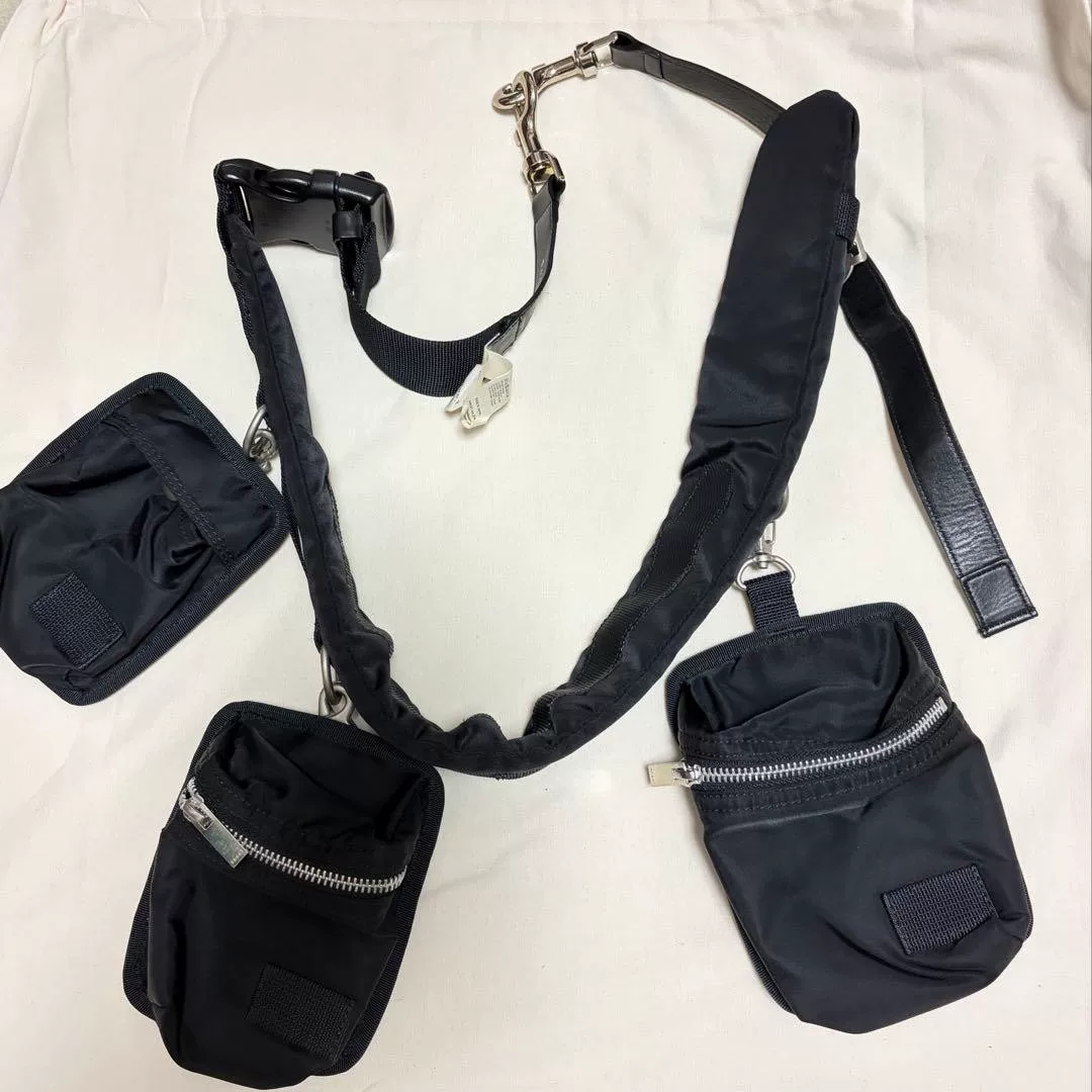 sacai × PORTER 3-in-1 Body Bag — front