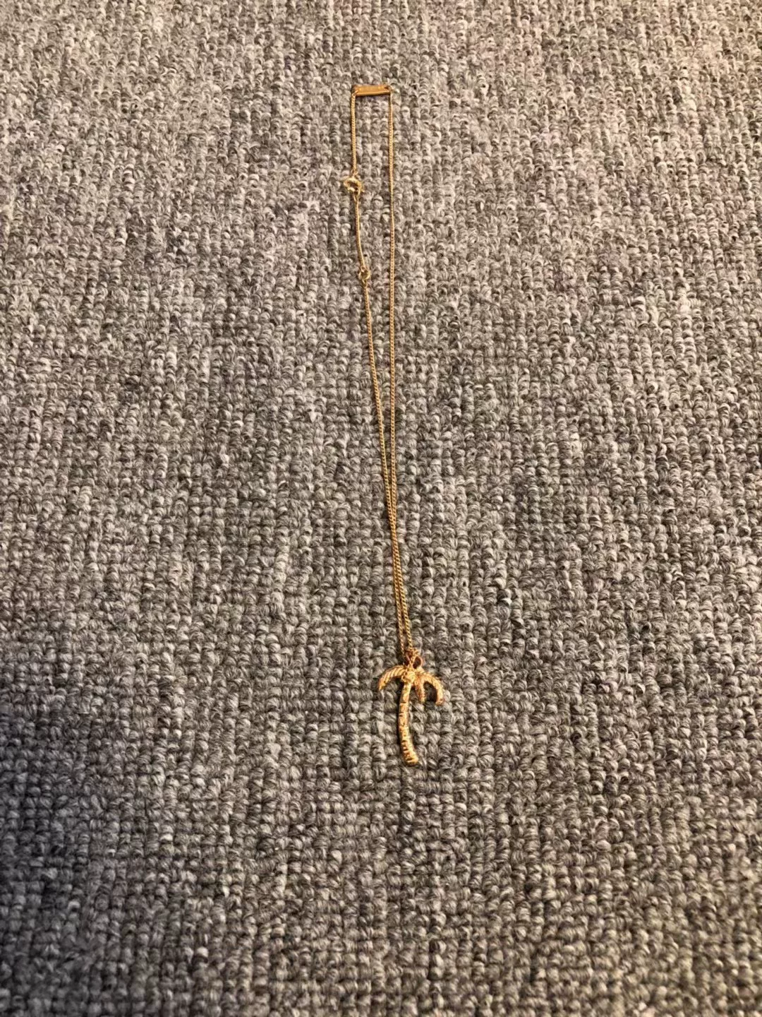 Saint Laurent 16SS Gold Palm Tree Necklace