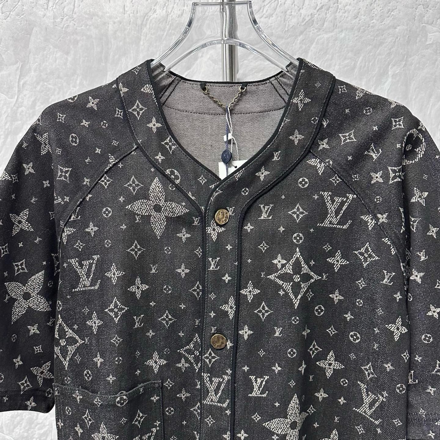Louis Vuitton SS24 Monogram Denim Short Sleeve — front