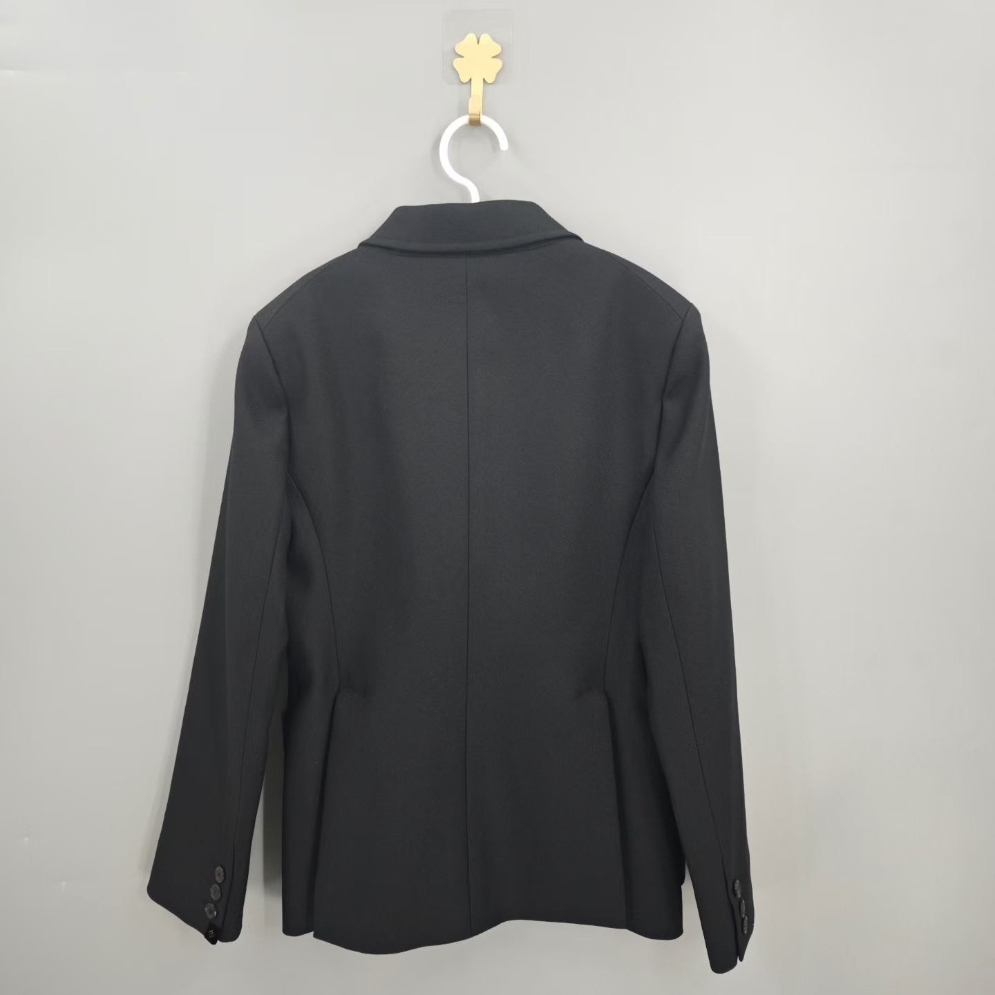 Louis Vuitton Black College Style Blazer — front