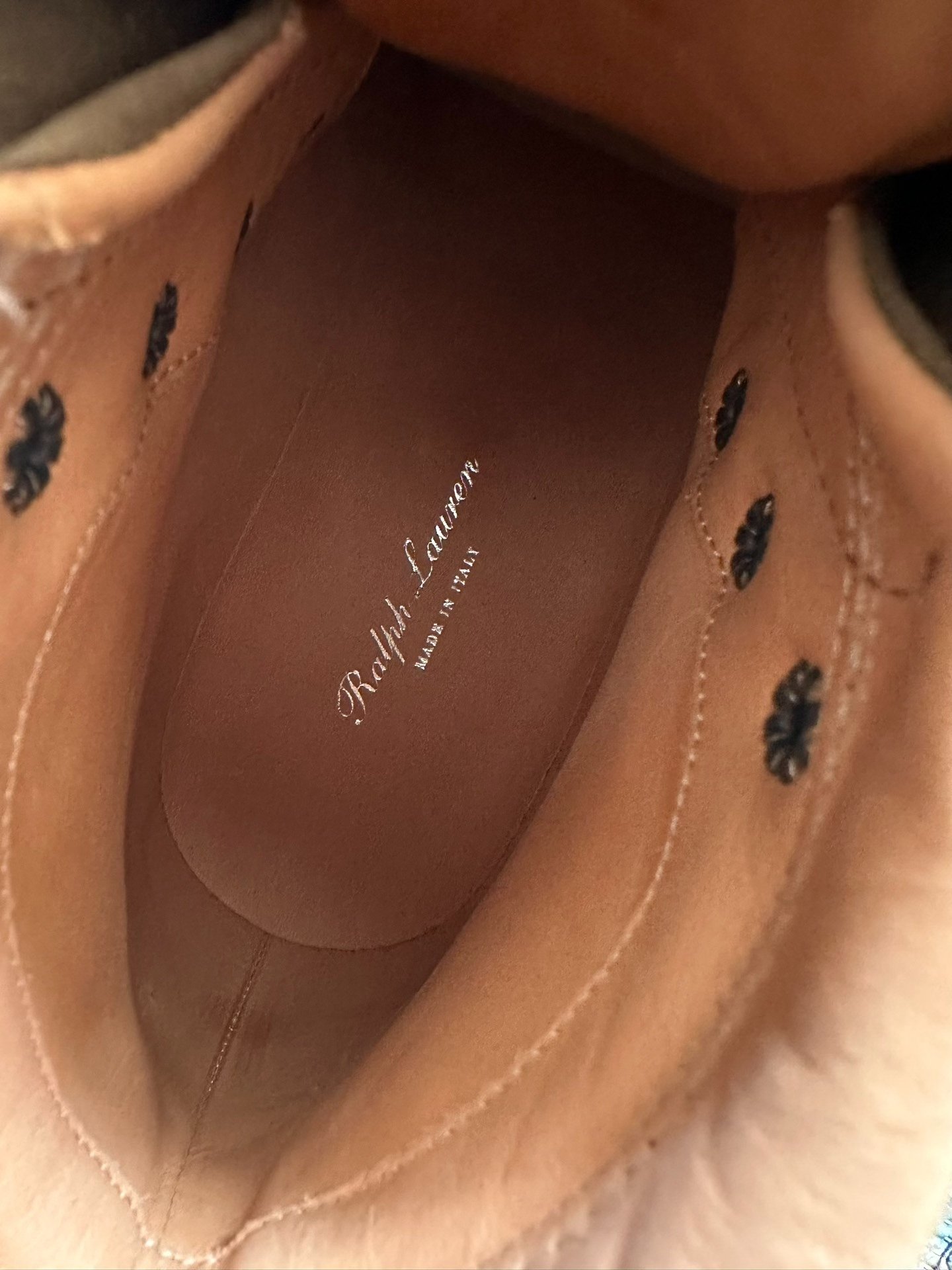 Ralph Lauren Brown Low-Top Hiking Boots — back