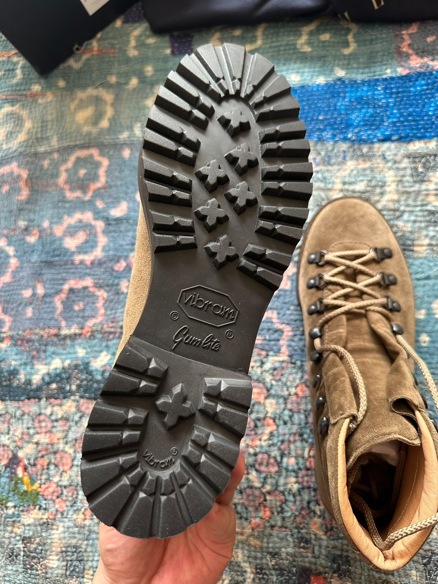 Ralph Lauren Brown Low-Top Hiking Boots — detail