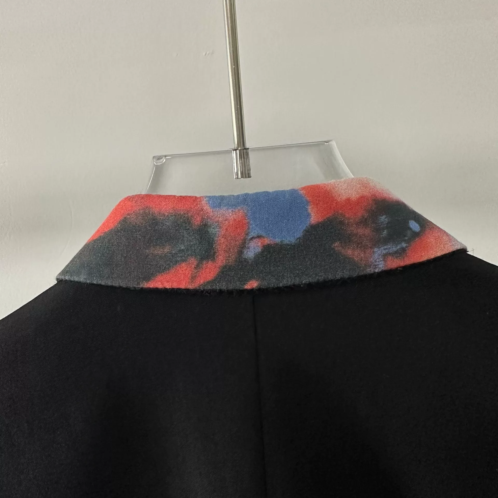 Dior Black Graffiti Collar Suit Jacket — label