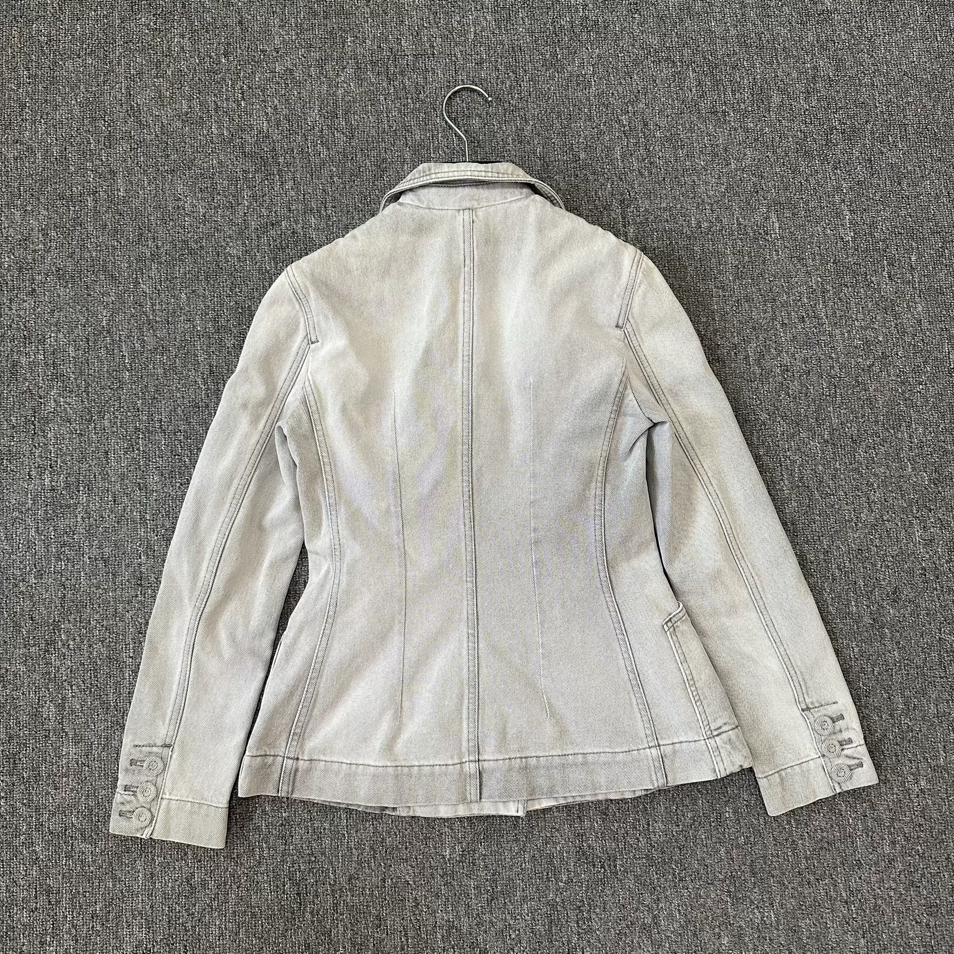 Dior Denim Blazer with Bee Logo — back