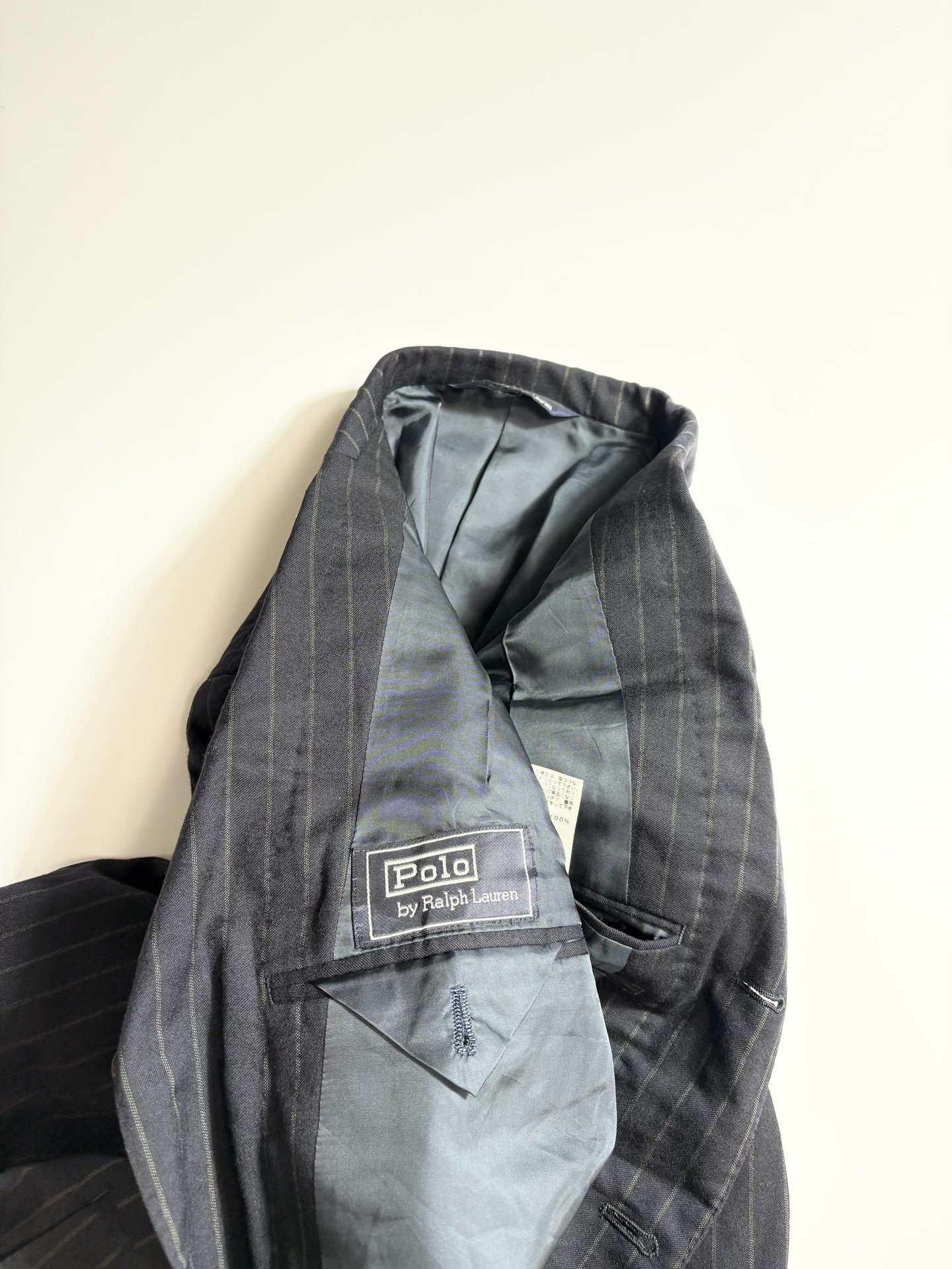 POLO by Ralph Lauren Pinstriped Blazer — back