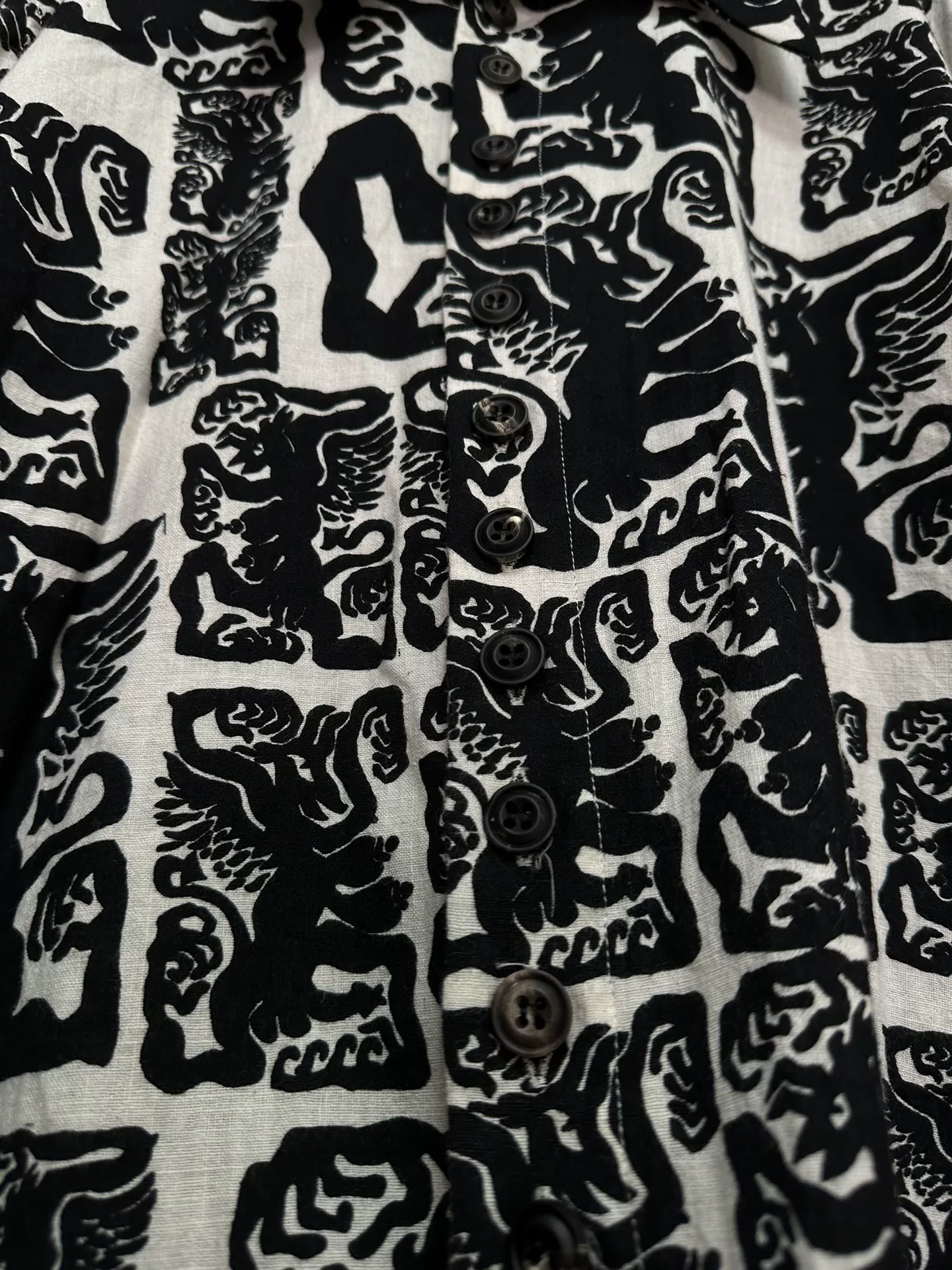 John Alexander Skelton 21SS Limited Print Shirt — back