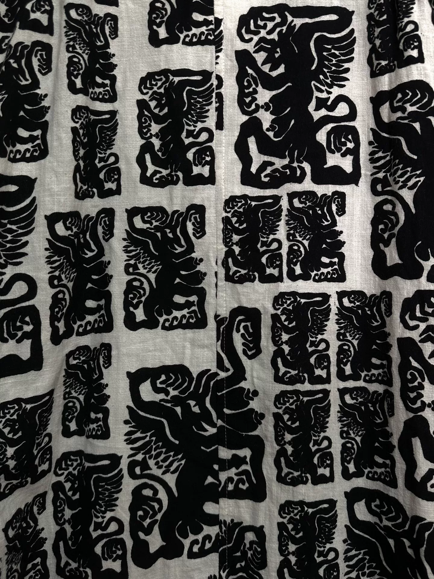 John Alexander Skelton 21SS Limited Print Shirt — label