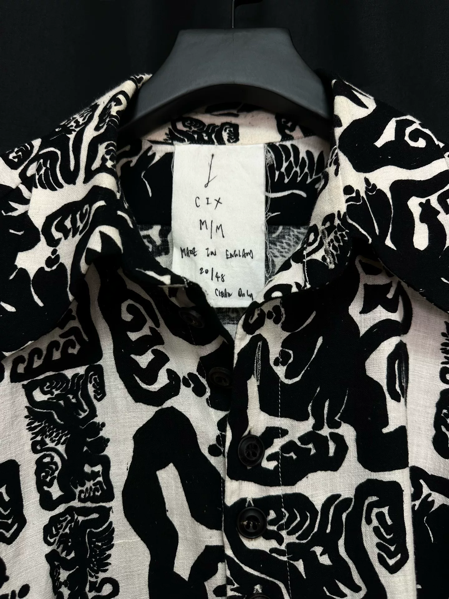John Alexander Skelton 21SS Limited Print Shirt — detail